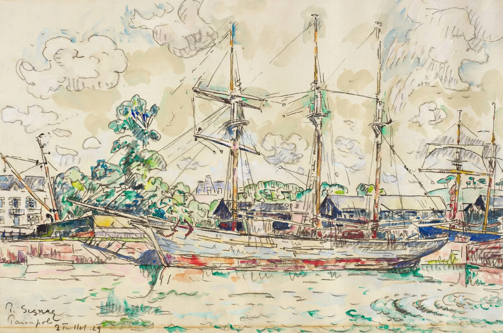 Paimpol Wall Art by Paul Signac - Canvas Print