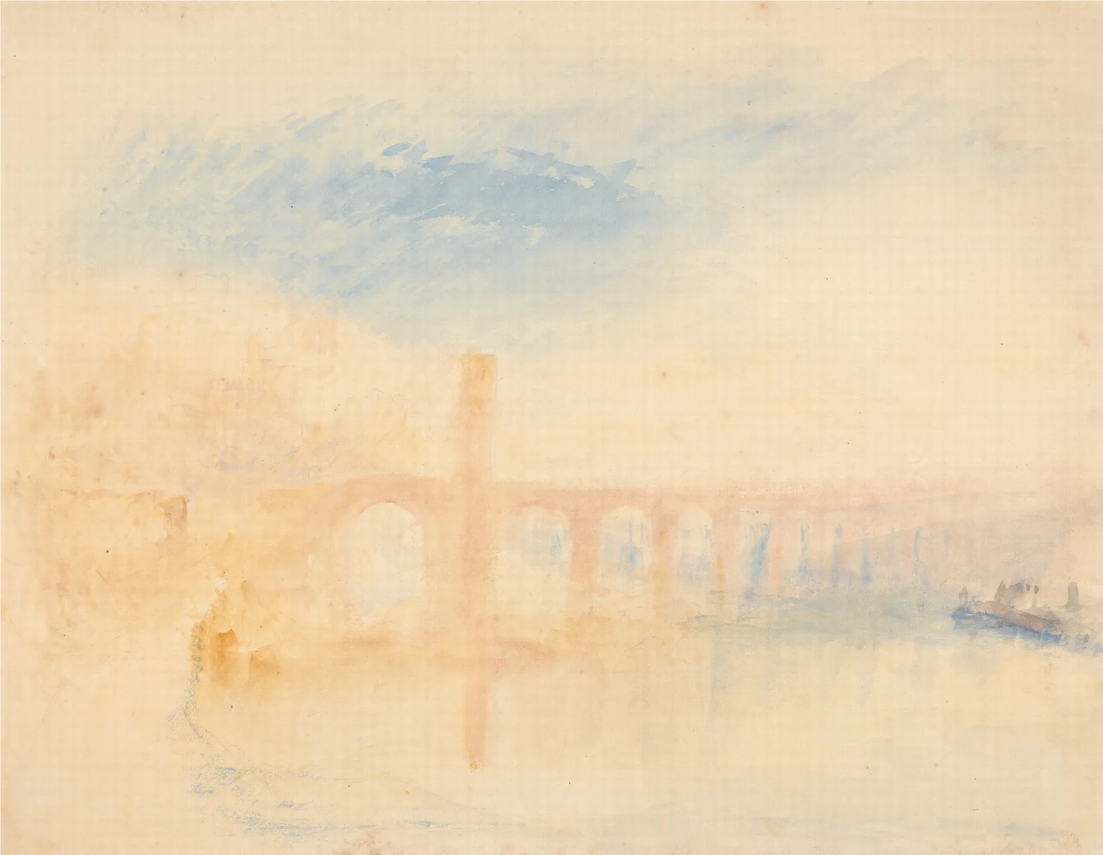 The Moselle Bridge Coblenz Wall Art by Joseph Mallord William Turner - Canvas Print