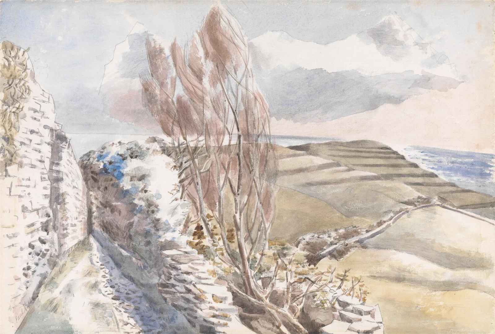 Worth Matravers Dorset Wall Art by Paul Nash - Canvas Print