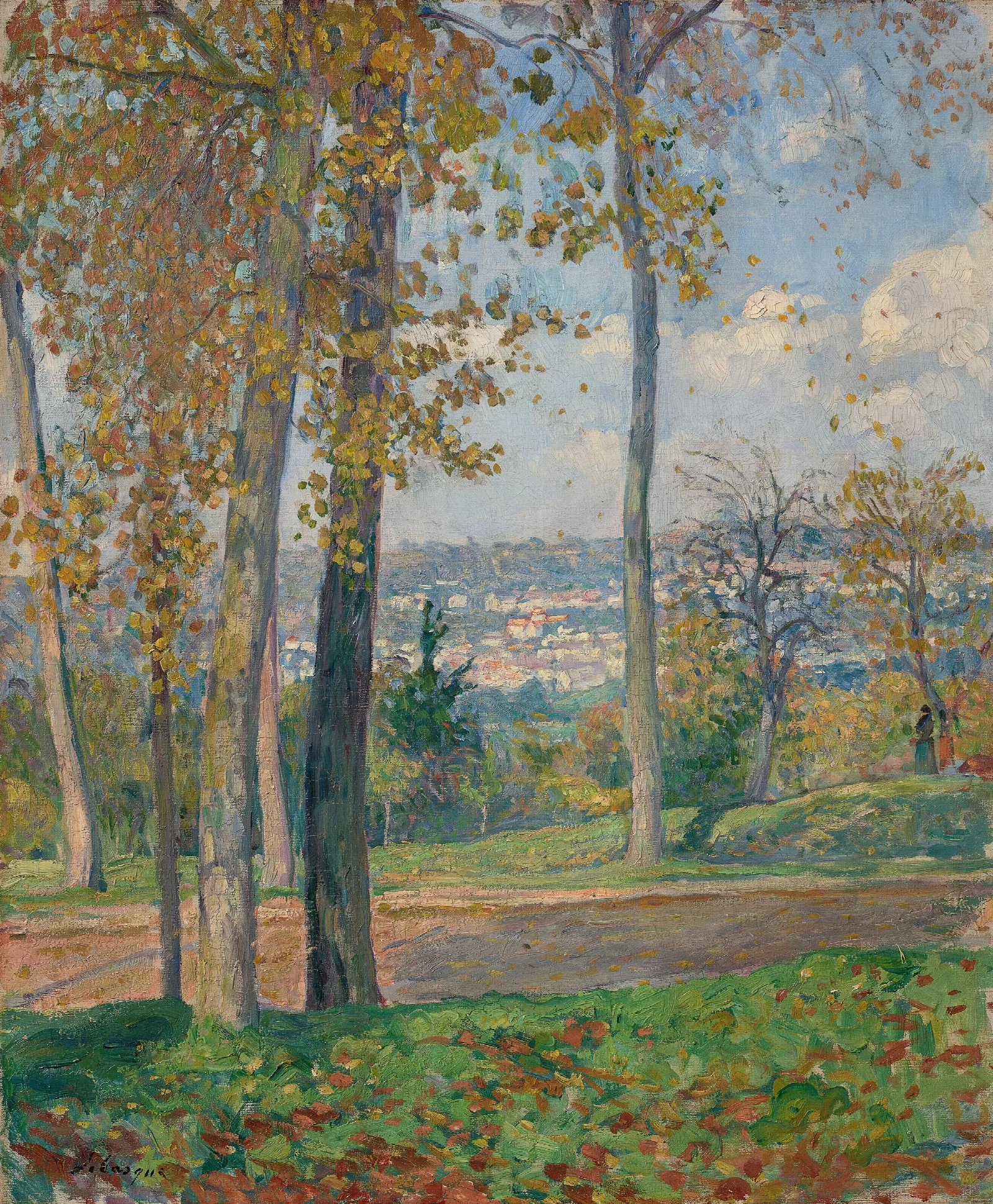 Vue Du Parc De Saint Cloud 2 Wall Art by Henri Lebasque - Canvas Print