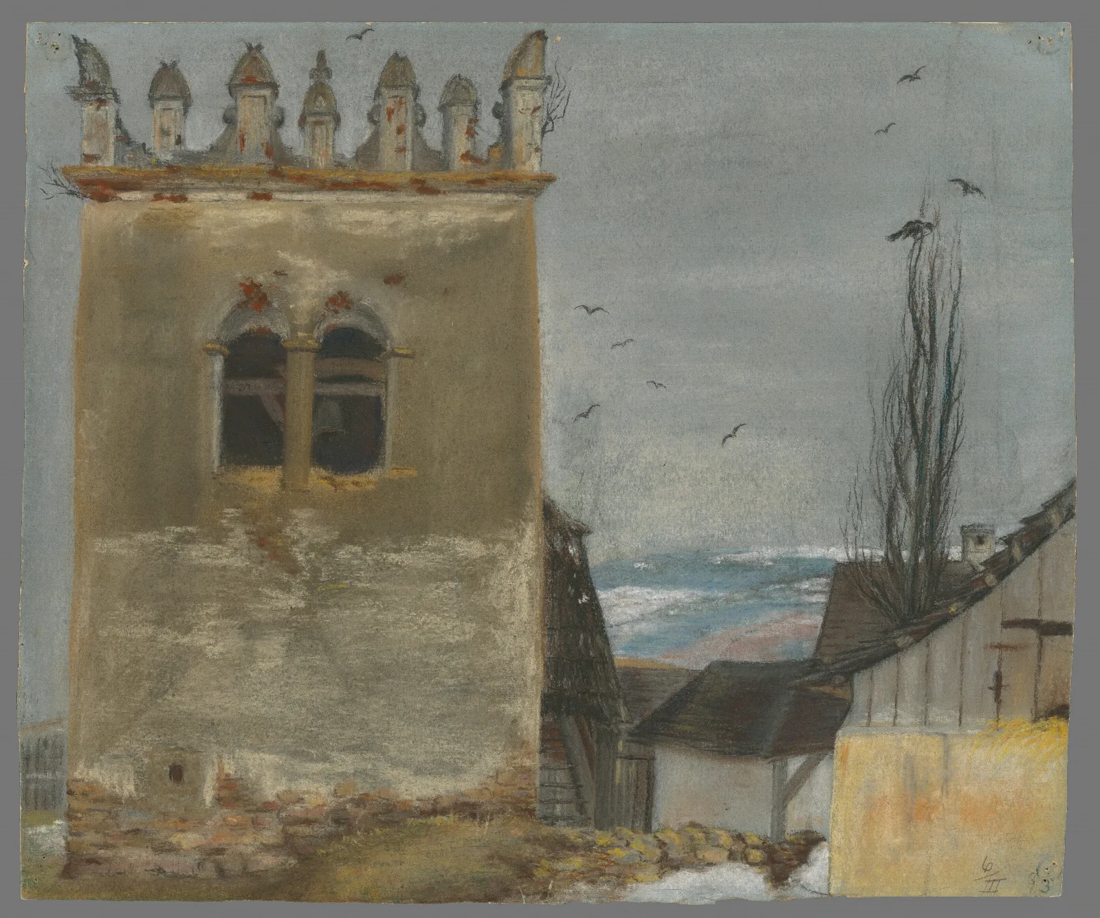 The Belfry In Strazky Wall Art by Ladislav Mednyánszky - Canvas Print