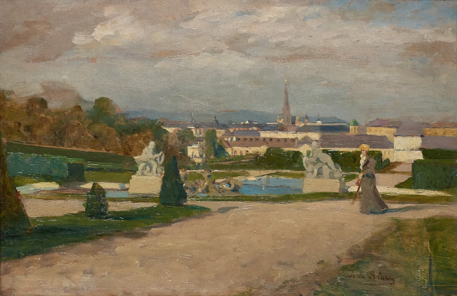 Aus Dem Belvedere Wall Art by Tina Blau - Canvas Print