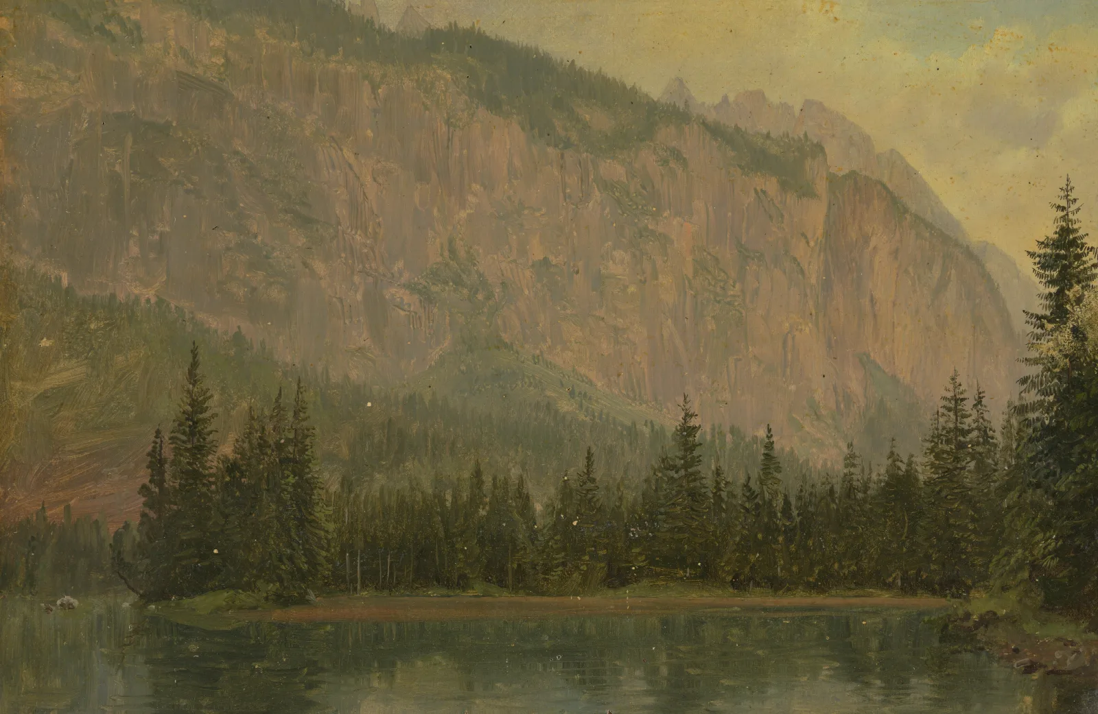 The Hintersee Near Berchtesgaden Bavaria Wall Art by Frederic Edwin Church - Canvas Print