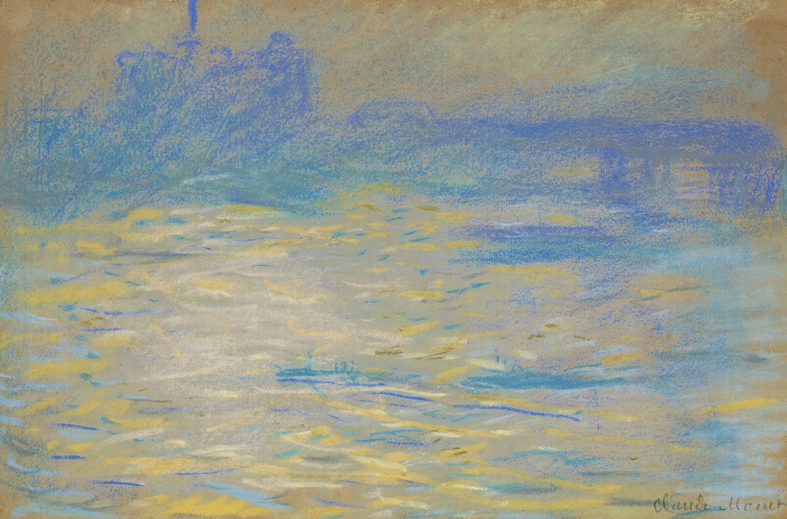 La Tamise Wall Art by Claude Monet - Canvas Print
