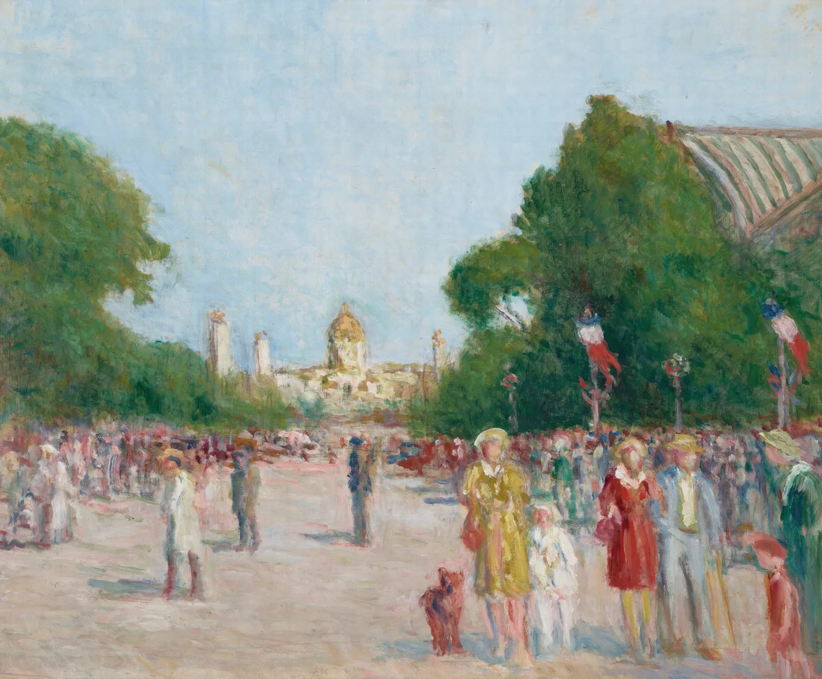 Lavenue Winston Churchill Paris Wall Art by Maximilien Luce - Canvas Print