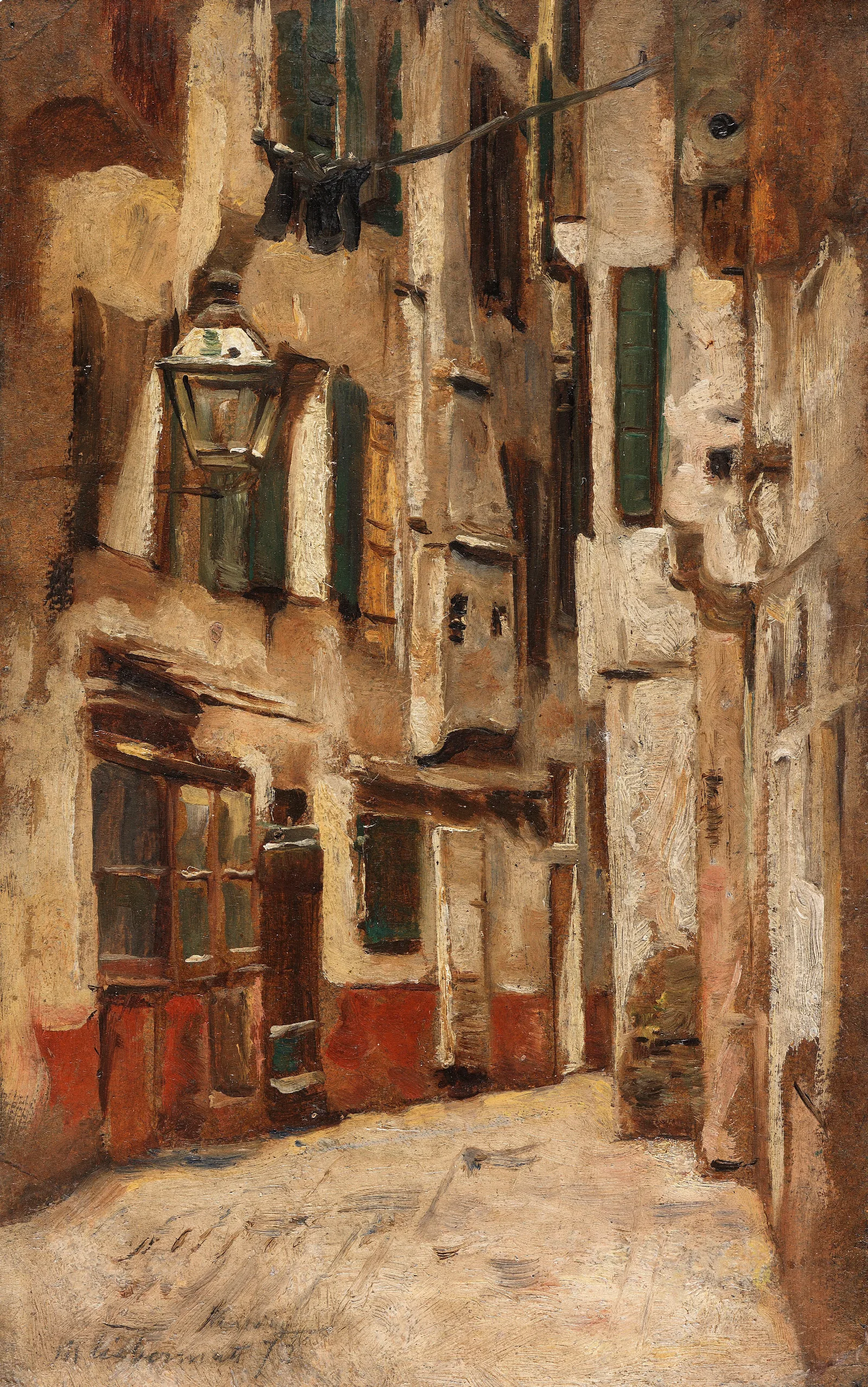 Venezianische Gasse Nach Rechts Wall Art by Max Liebermann - Canvas Print
