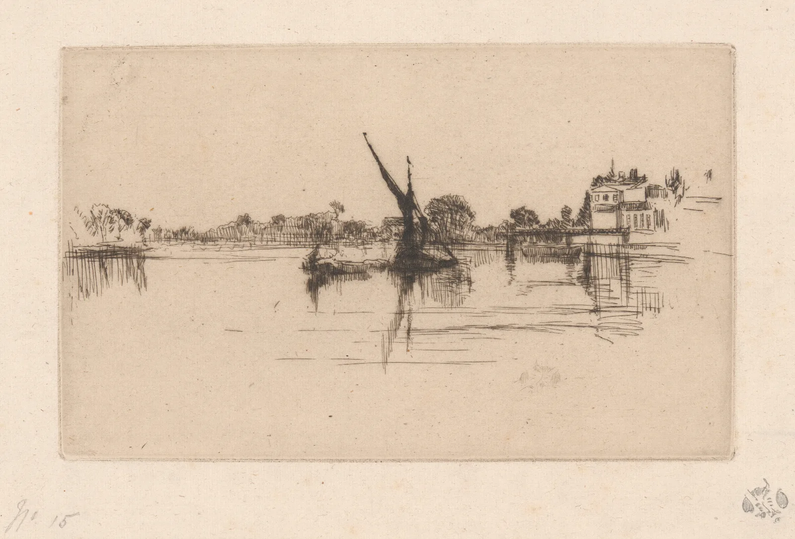 The Little Putney No 2 Wall Art by James Abbott McNeill Whistler - Canvas Print