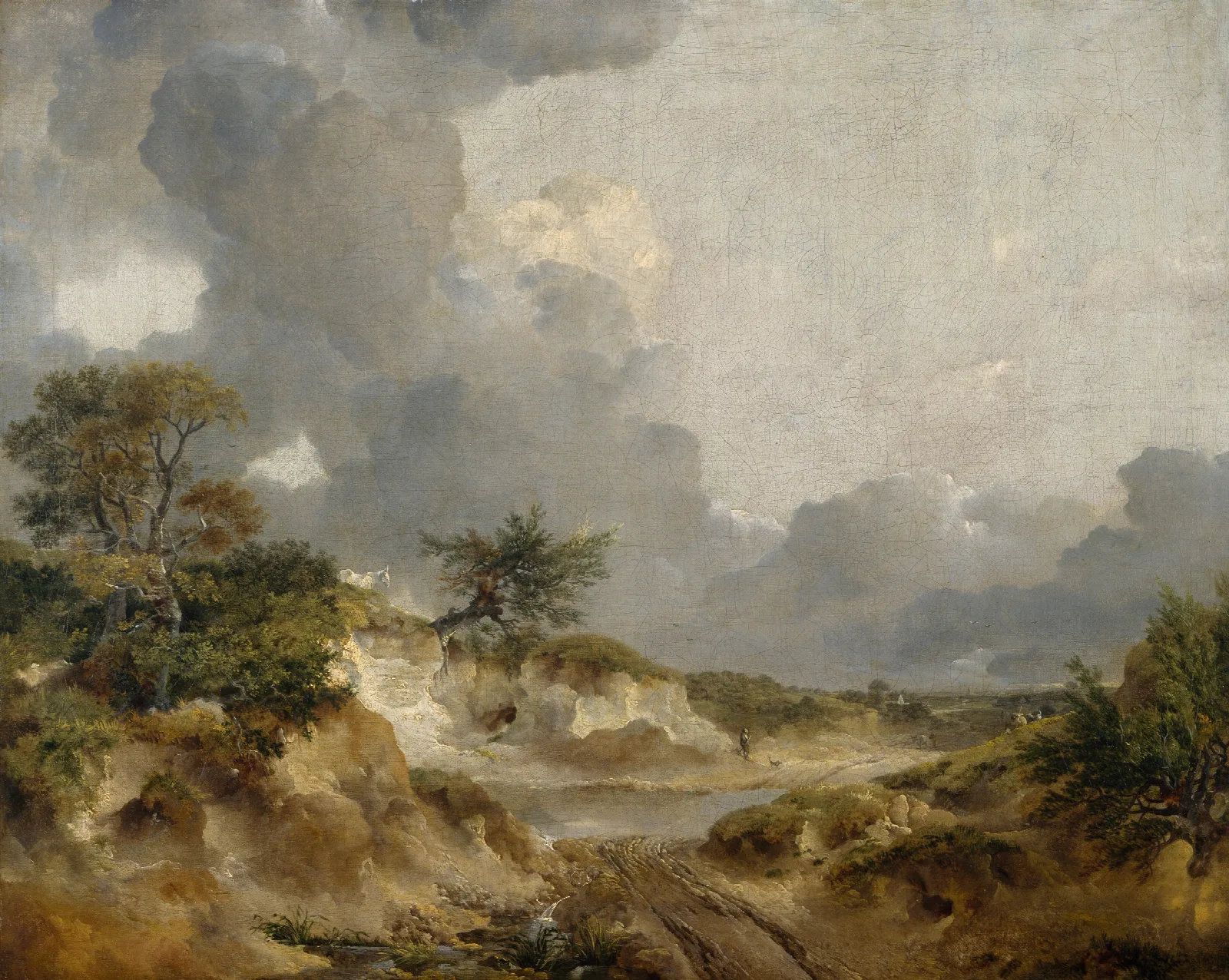 A View In Suffolk 2 Wall Art by Thomas Gainsborough - Canvas Print