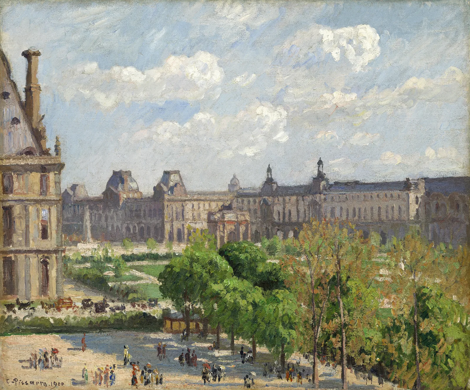 Place Du Carrouselparis Wall Art by Camille Pissarro - Canvas Print