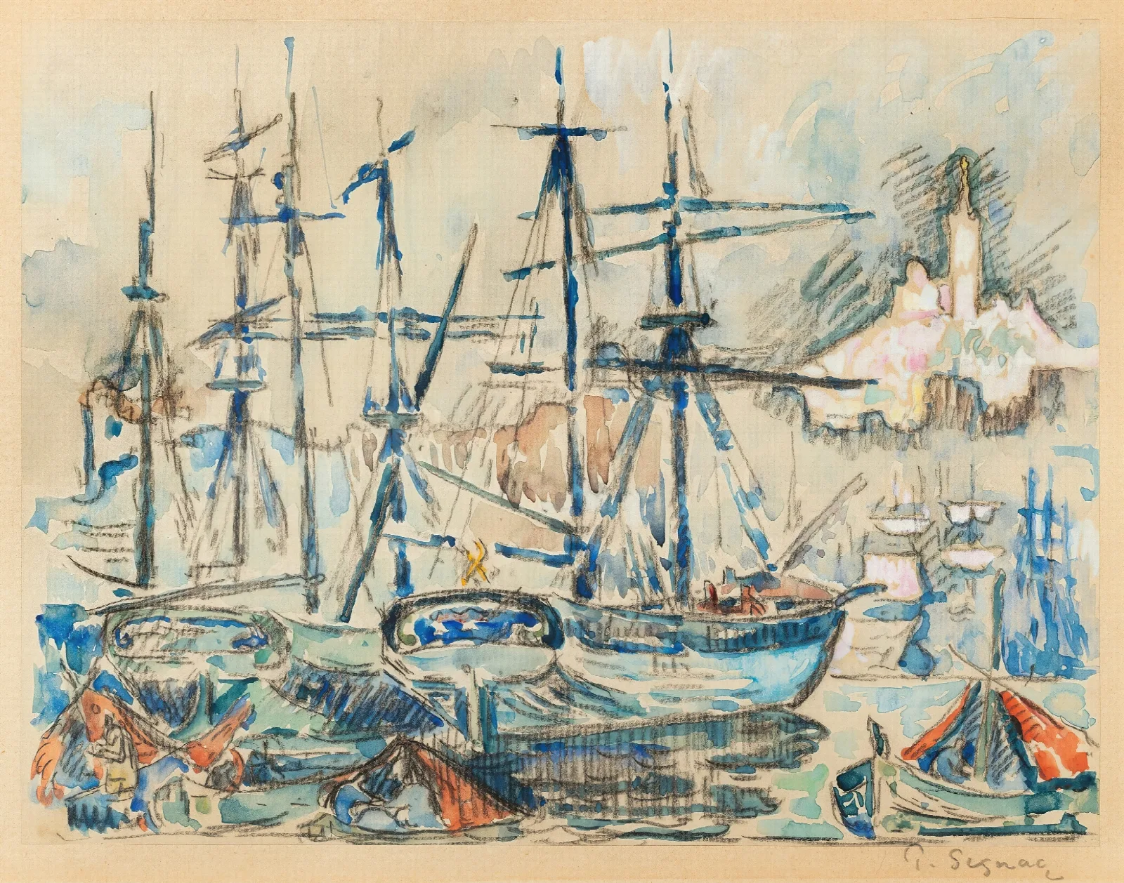 Marseille Wall Art by Paul Signac - Canvas Print