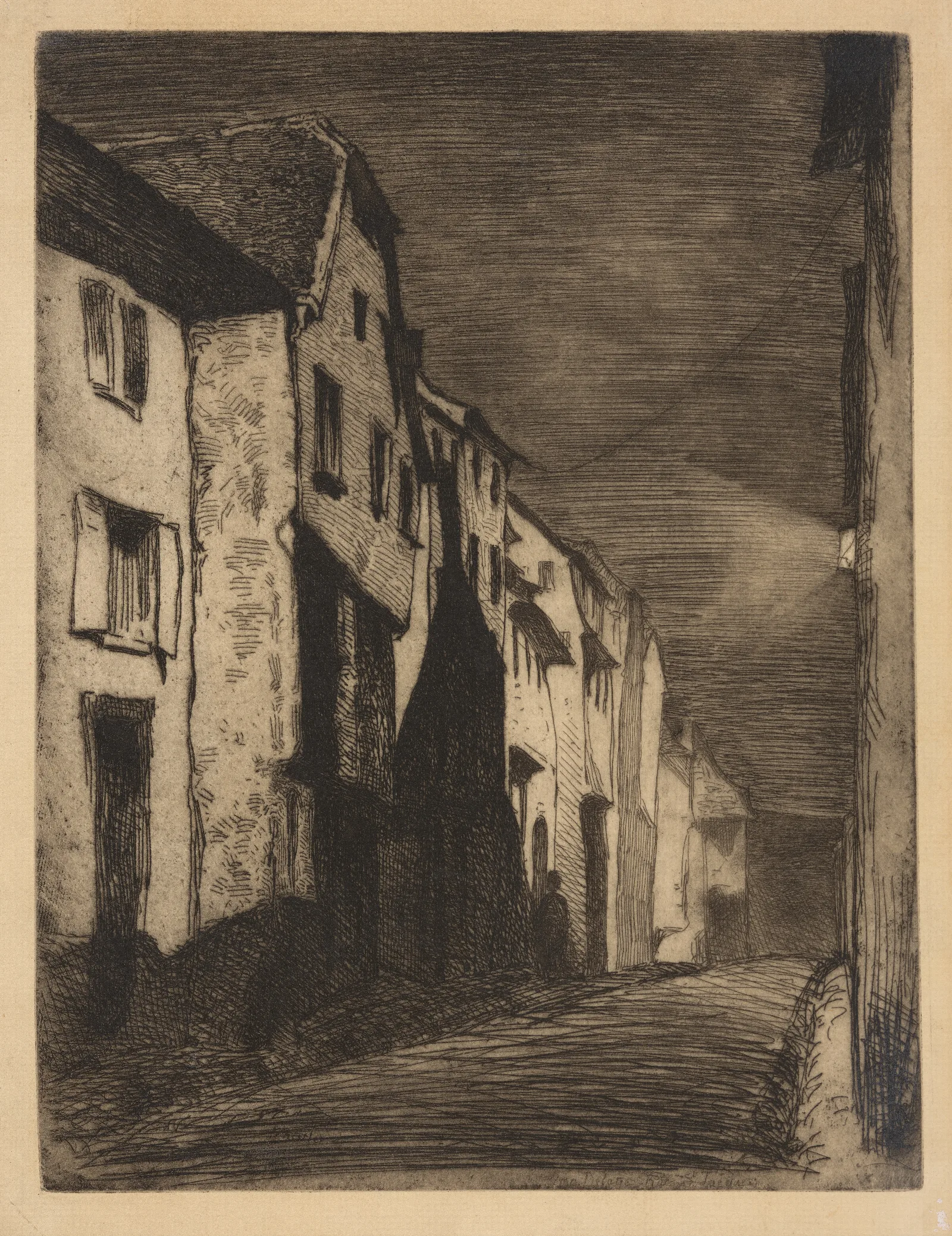 Street At Saverne 2 Wall Art by James Abbott McNeill Whistler - Canvas Print
