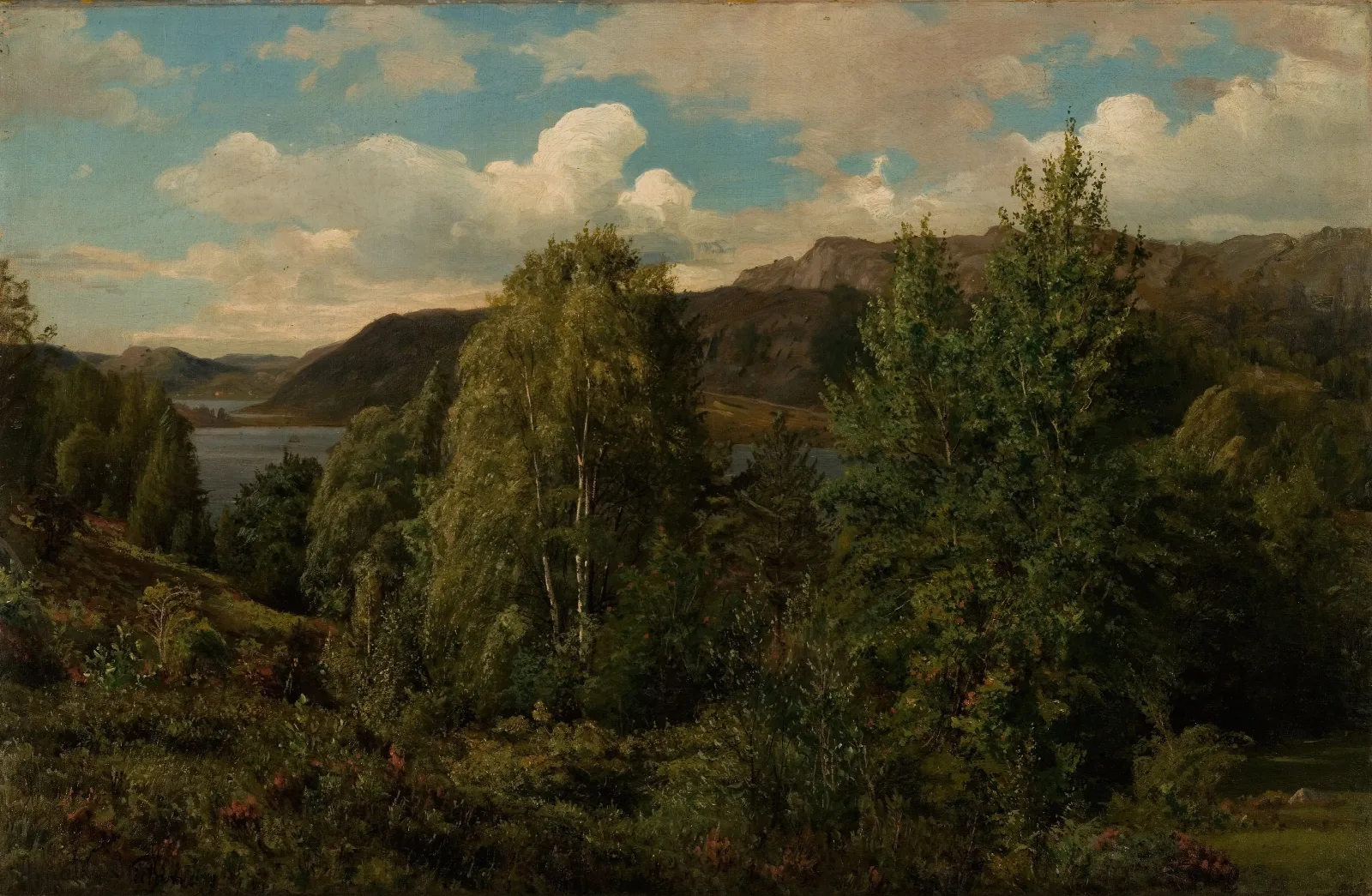 Fra Skogsfjord Mandal Wall Art by Amaldus Nielsen - Canvas Print