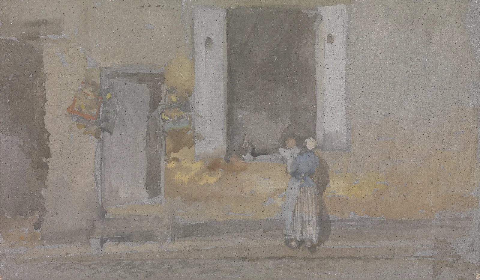 A House With An Open Window Wall Art by James Abbott McNeill Whistler - Canvas Print