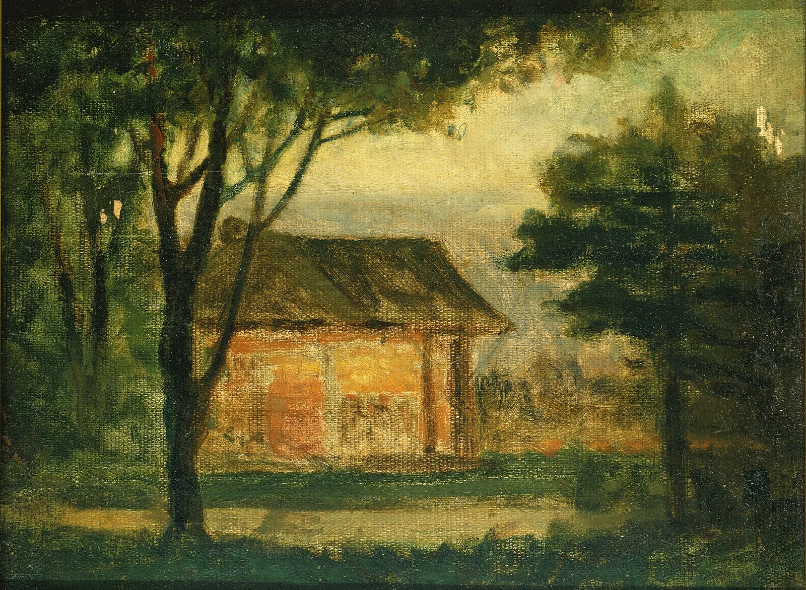 The Old Homestead Wall Art by Edward Mitchell Bannister - Canvas Print