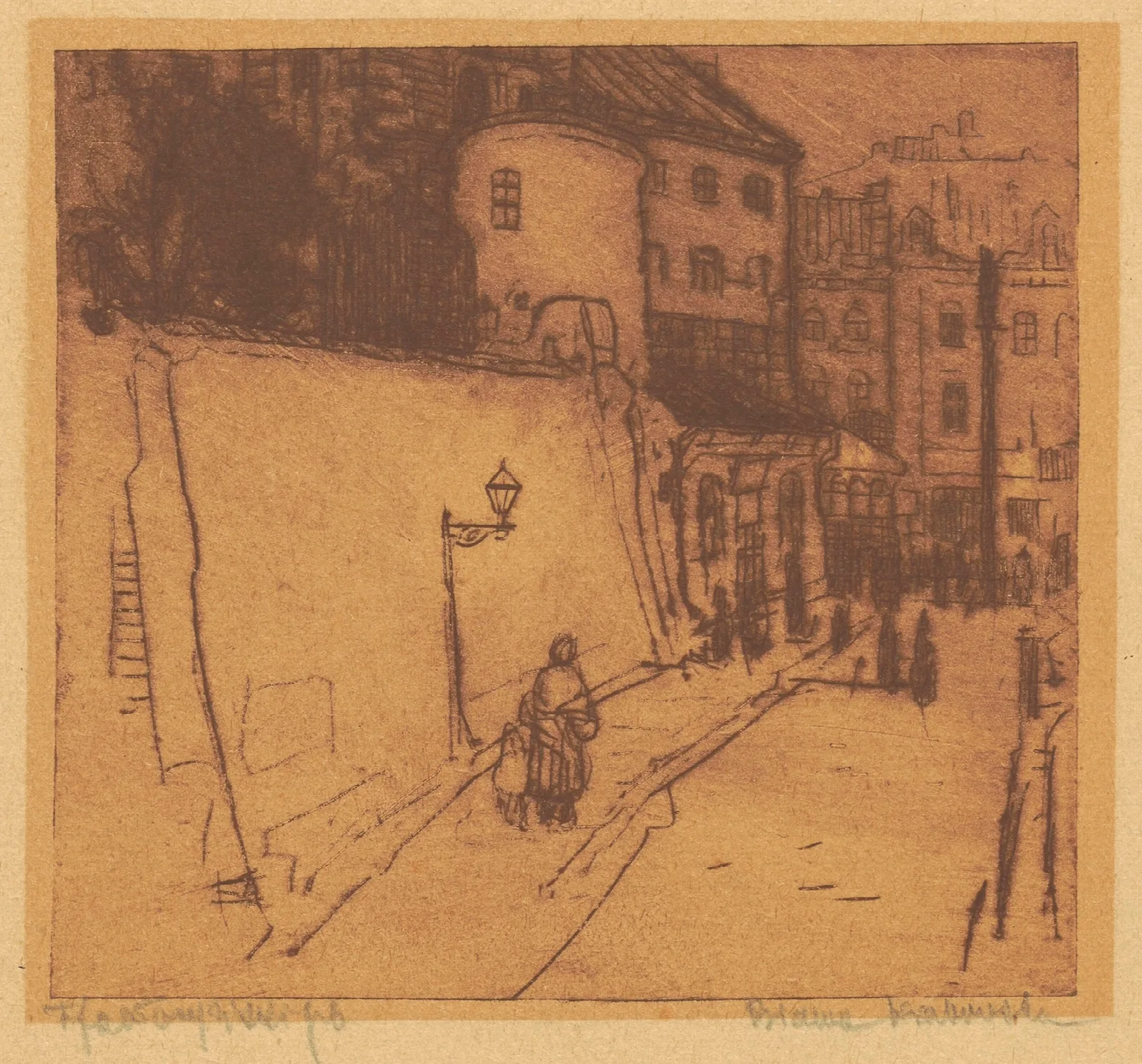 The Cracow Gate Wall Art by Feliks Jabłczyński - Canvas Print