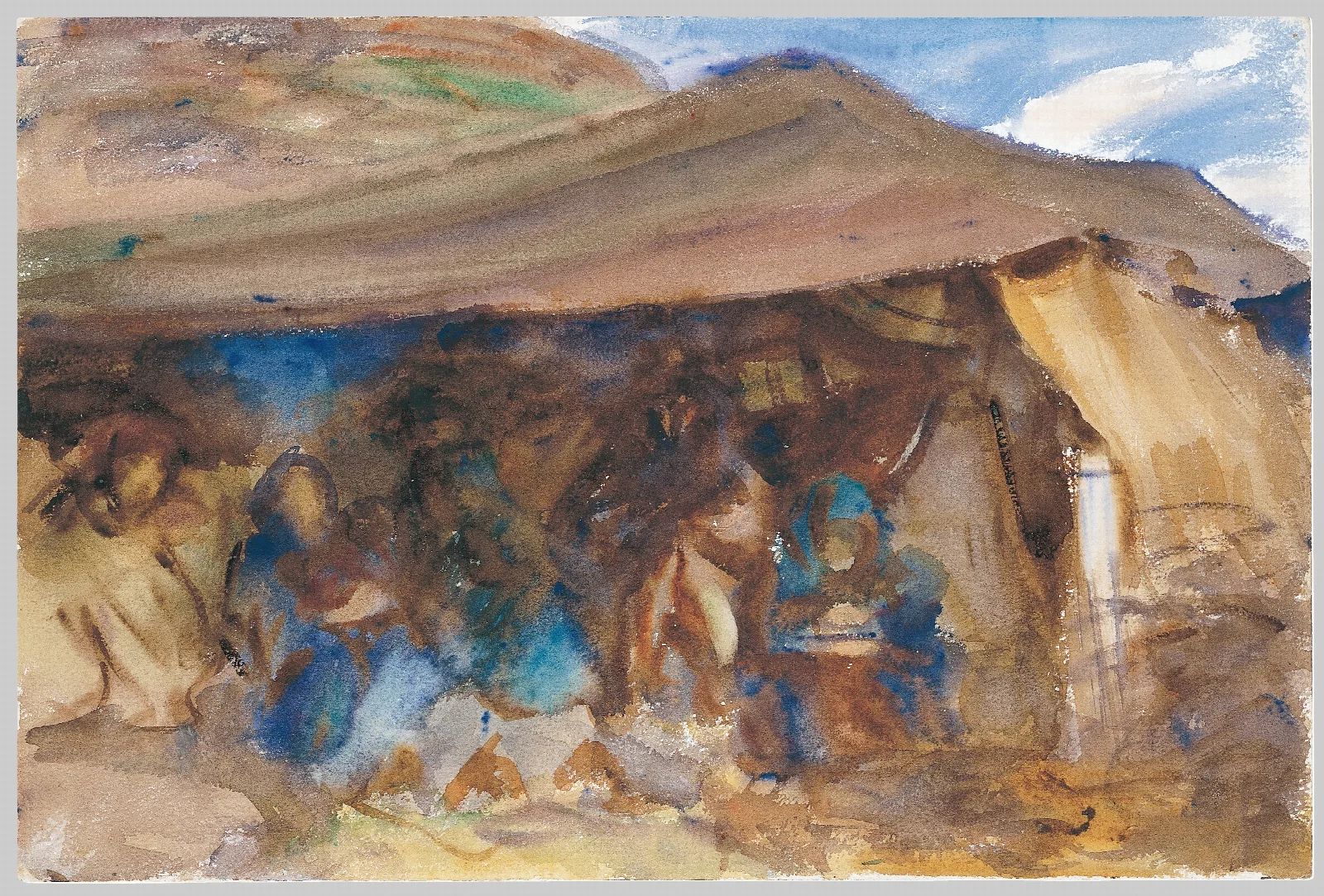 Bedouin Tent Wall Art by John Singer Sargent - Canvas Print