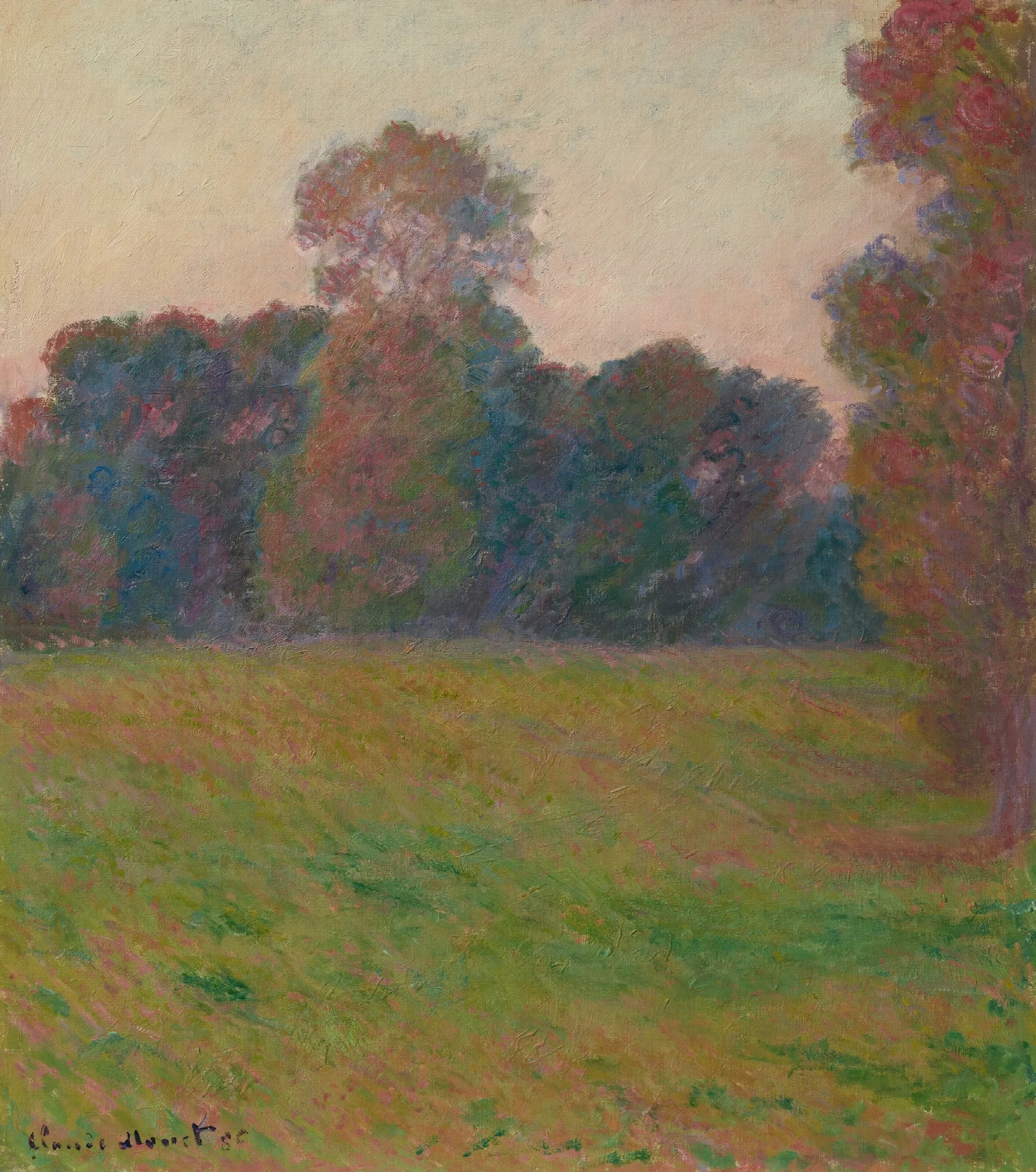 Prairie A Giverny Wall Art by Claude Monet - Canvas Print