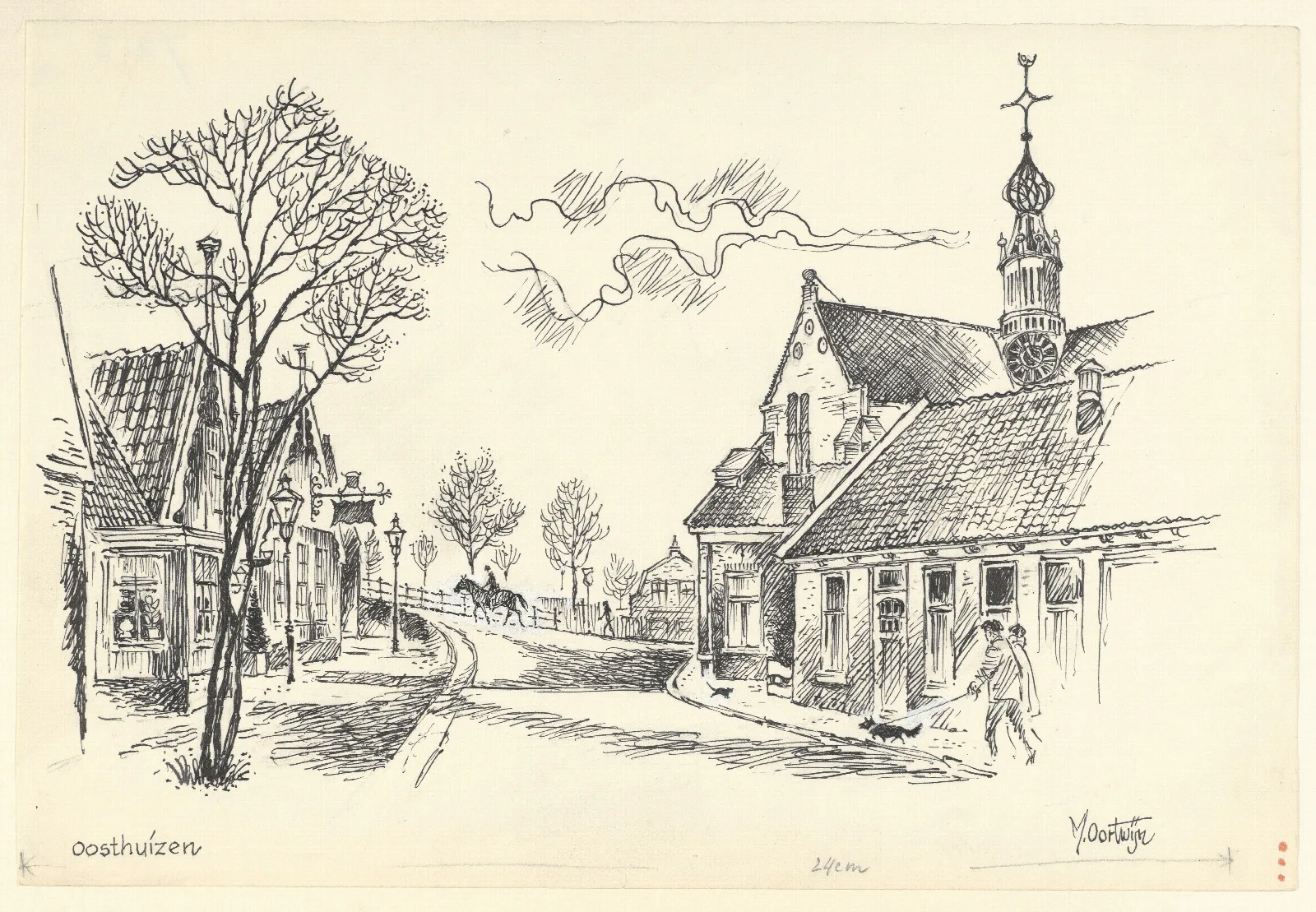 Gezicht Te Oosthuizen Wall Art by Maarten Oortwijn - Canvas Print