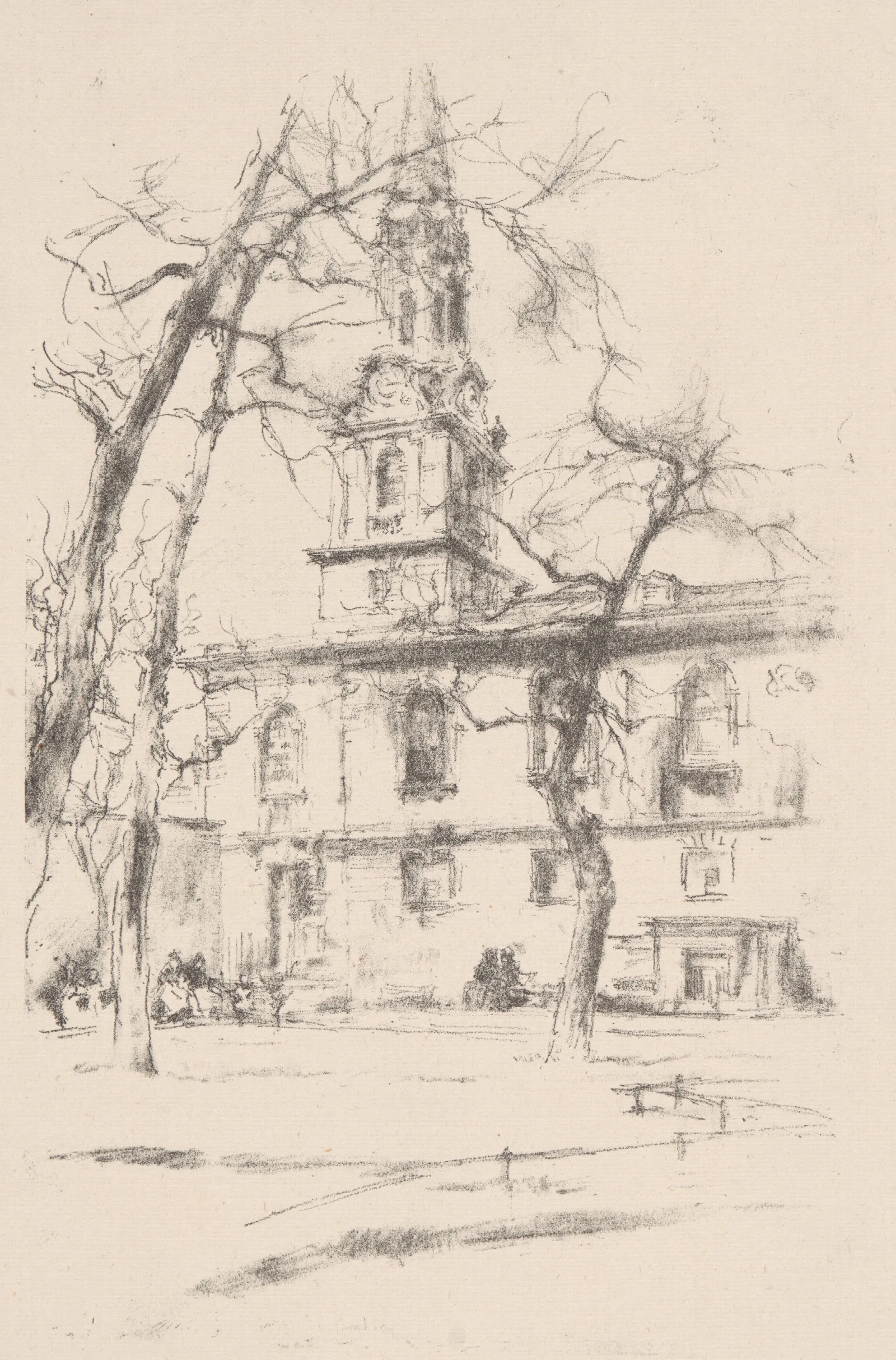 St Giles In The Fields Wall Art by James Abbott McNeill Whistler - Canvas Print