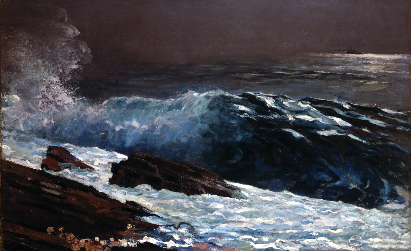 Sunlight On The Coast Wall Art by Winslow Homer - Canvas Print