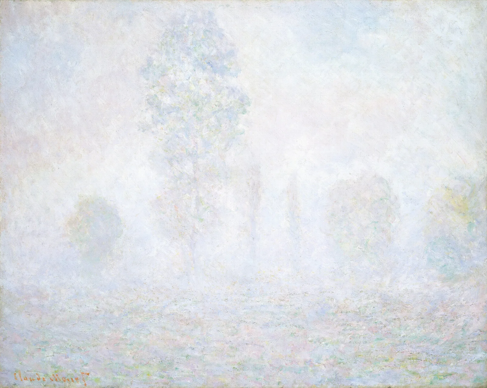 Morning Haze 2 Wall Art by Claude Monet - Canvas Print