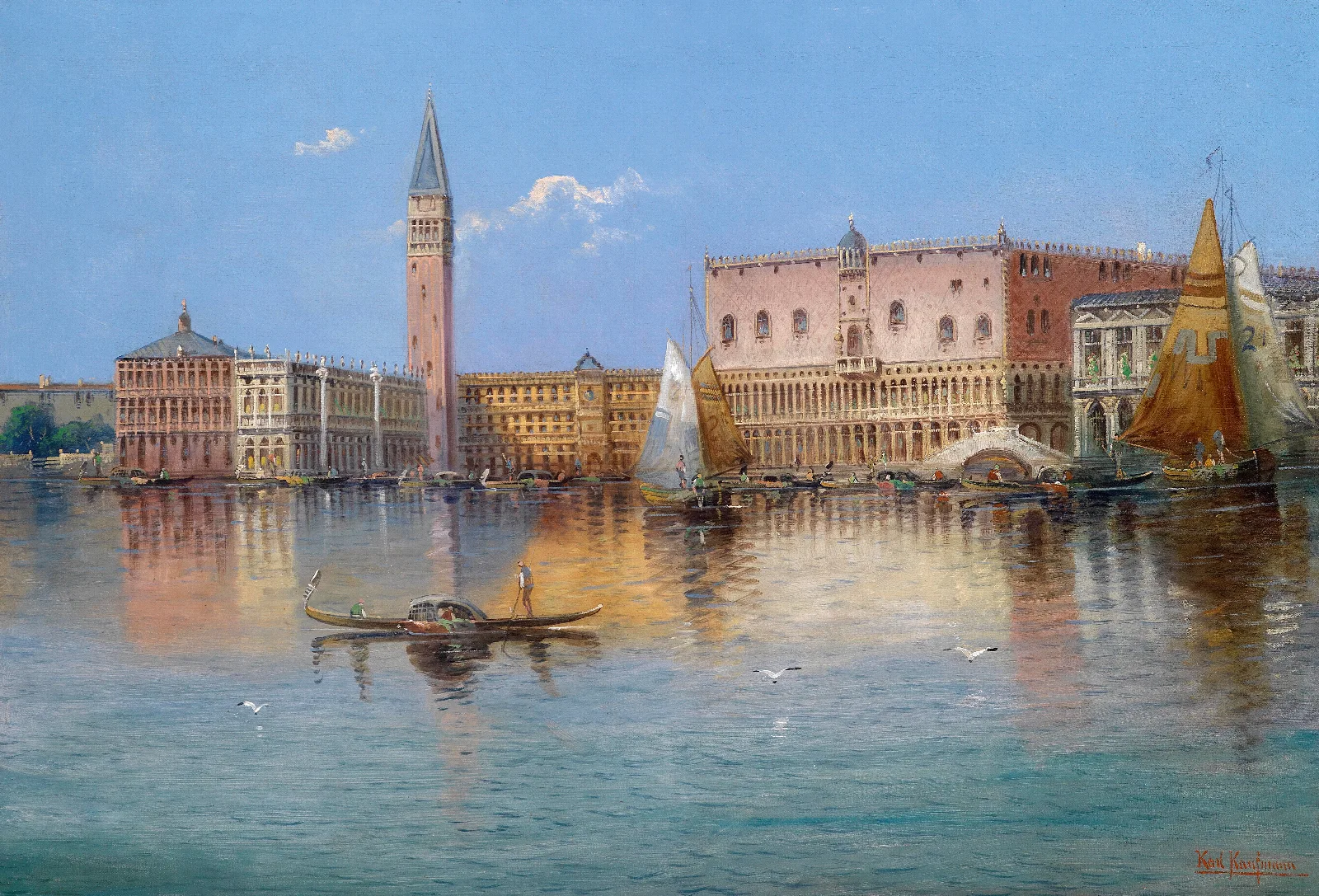 Venedig Acqua Alta Wall Art by Karl Kaufmann - Canvas Print