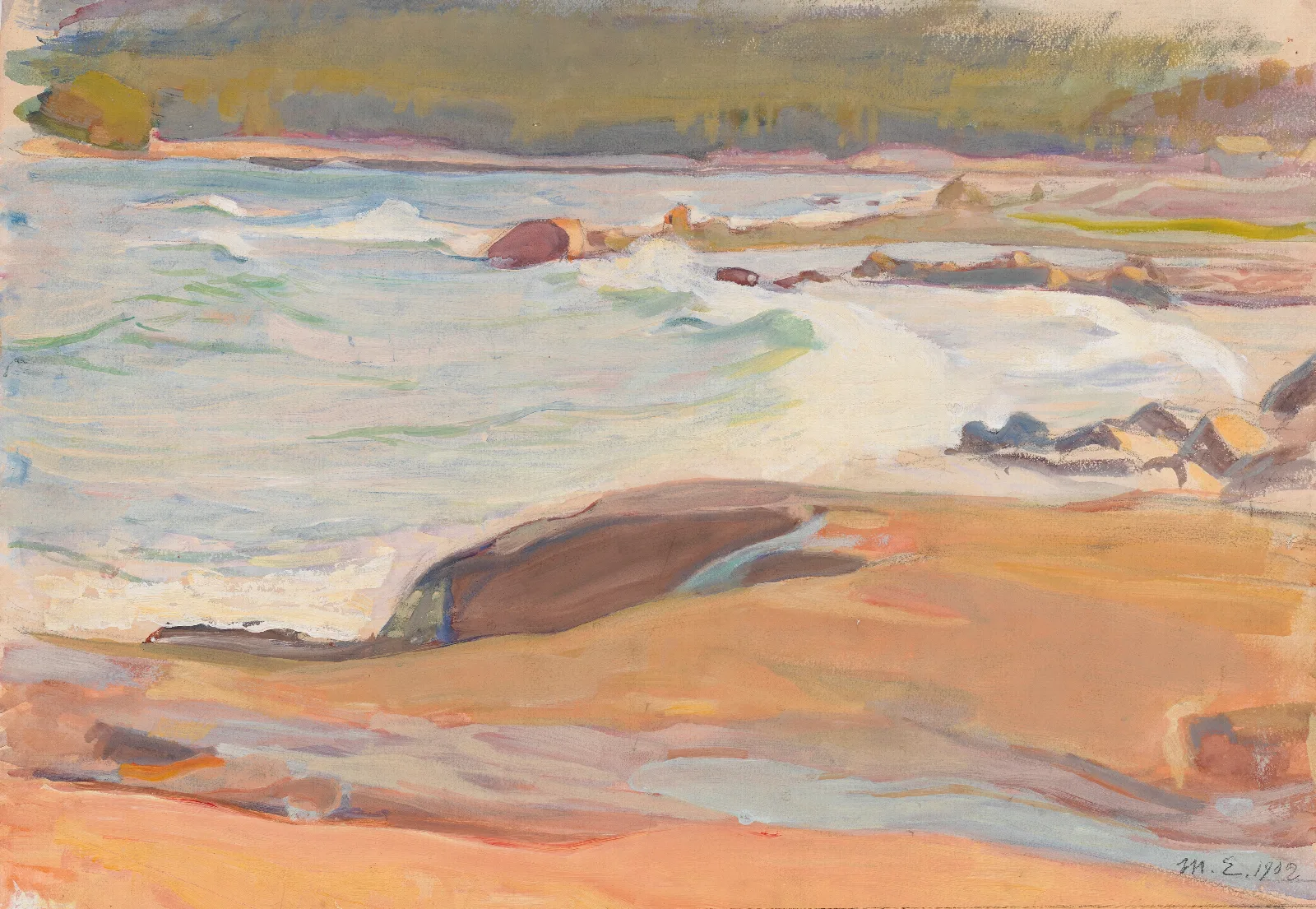 From Suursaari Island Wall Art by Magnus Enckell - Canvas Print