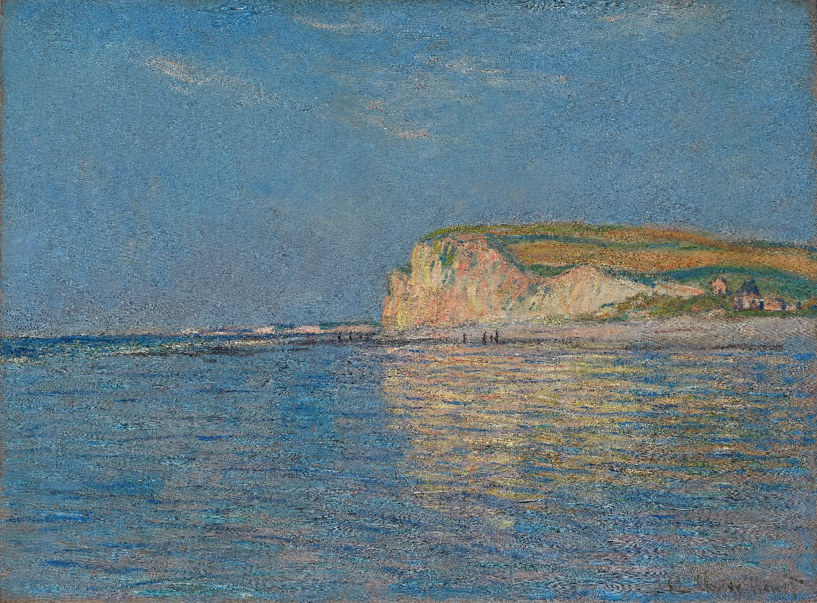 Low Tide At Pourville Near Dieppe 1882 Wall Art by Claude Monet - Canvas Print