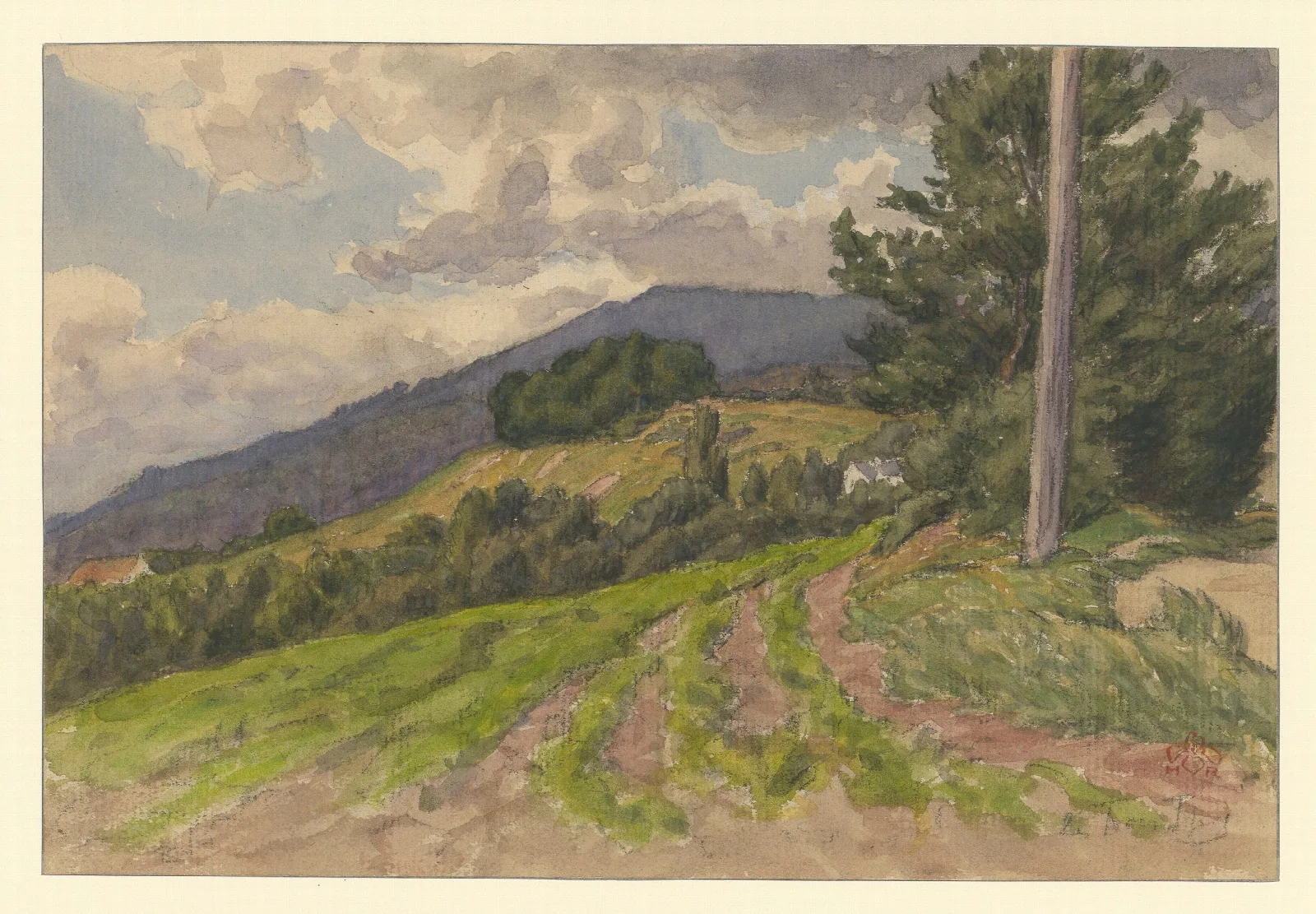 Les Trois Epis Wall Art by Henri Rivière - Canvas Print