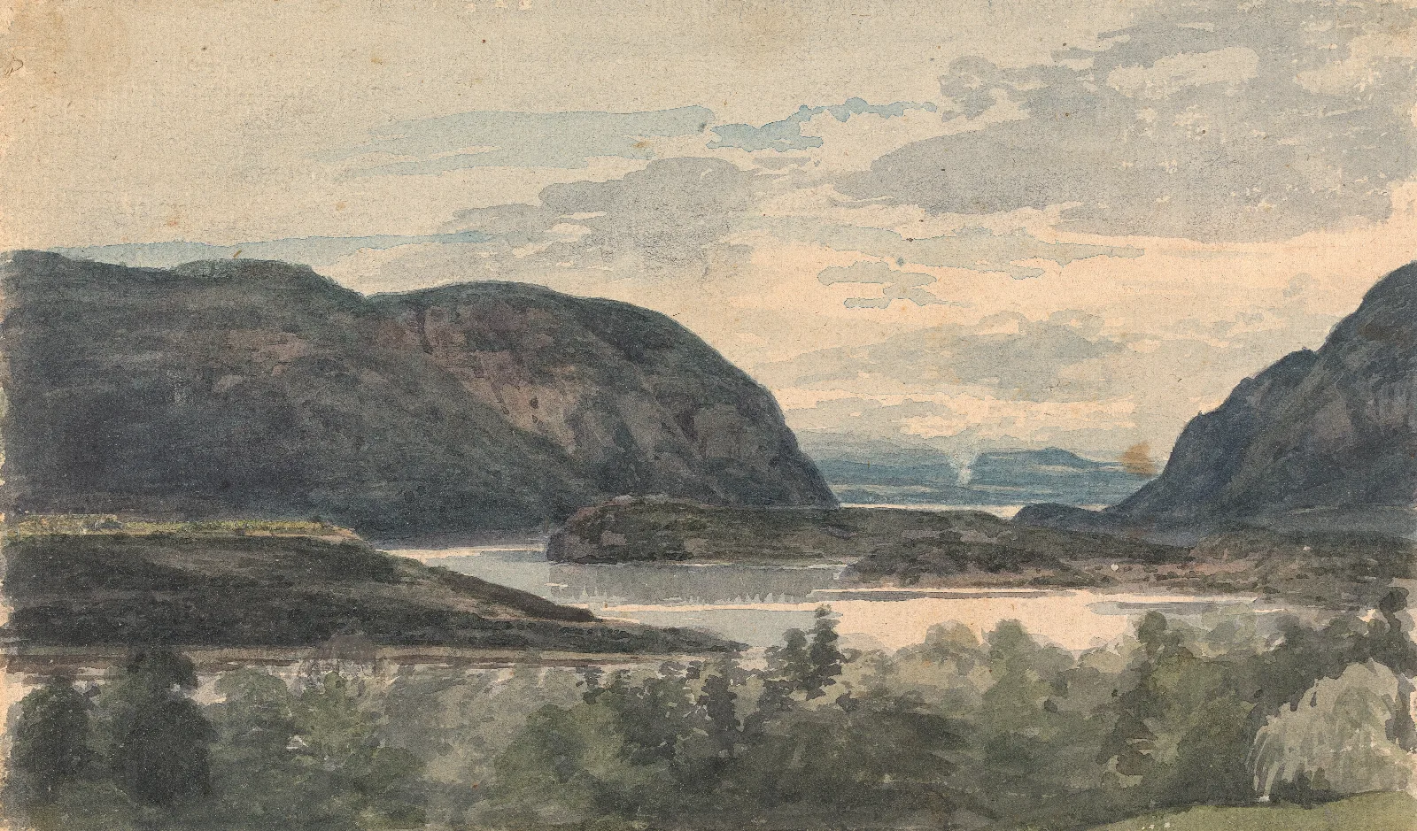 The Hudson From Phillips Wall Art by Thomas Sully - Canvas Print