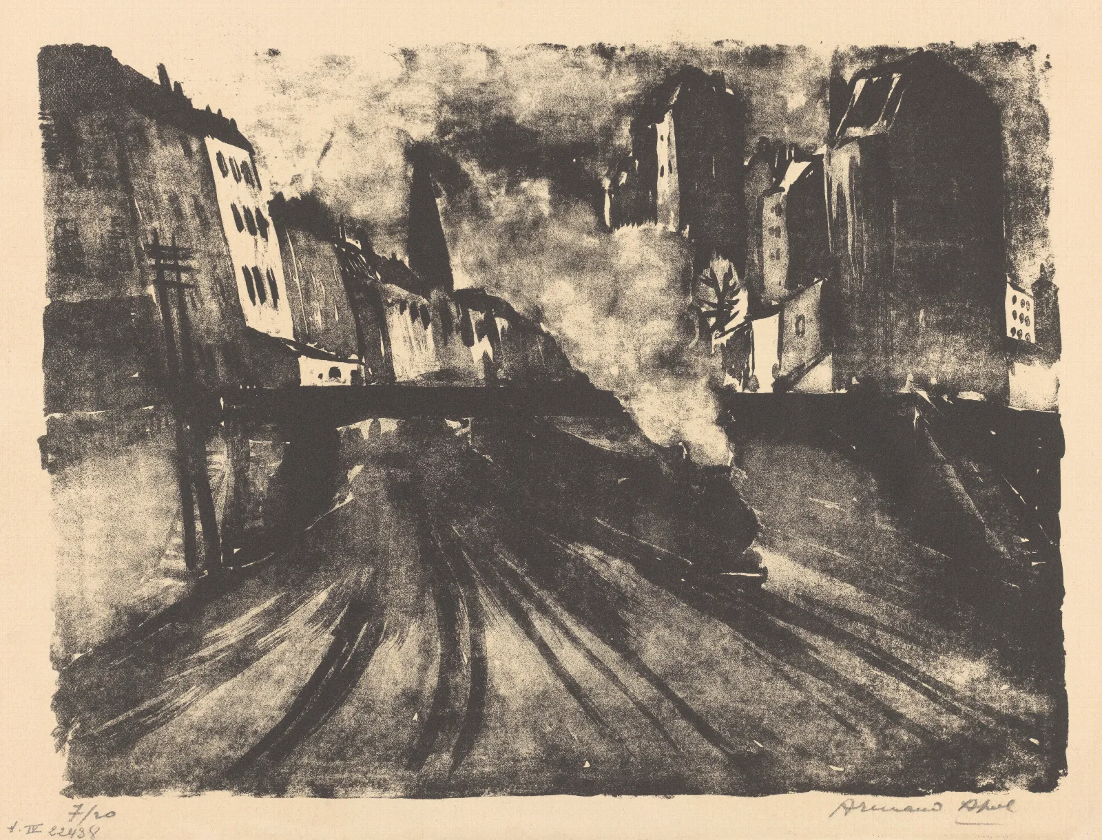 Chemin De Fer De Ceinture A Paris Wall Art by Armand Apol - Canvas Print