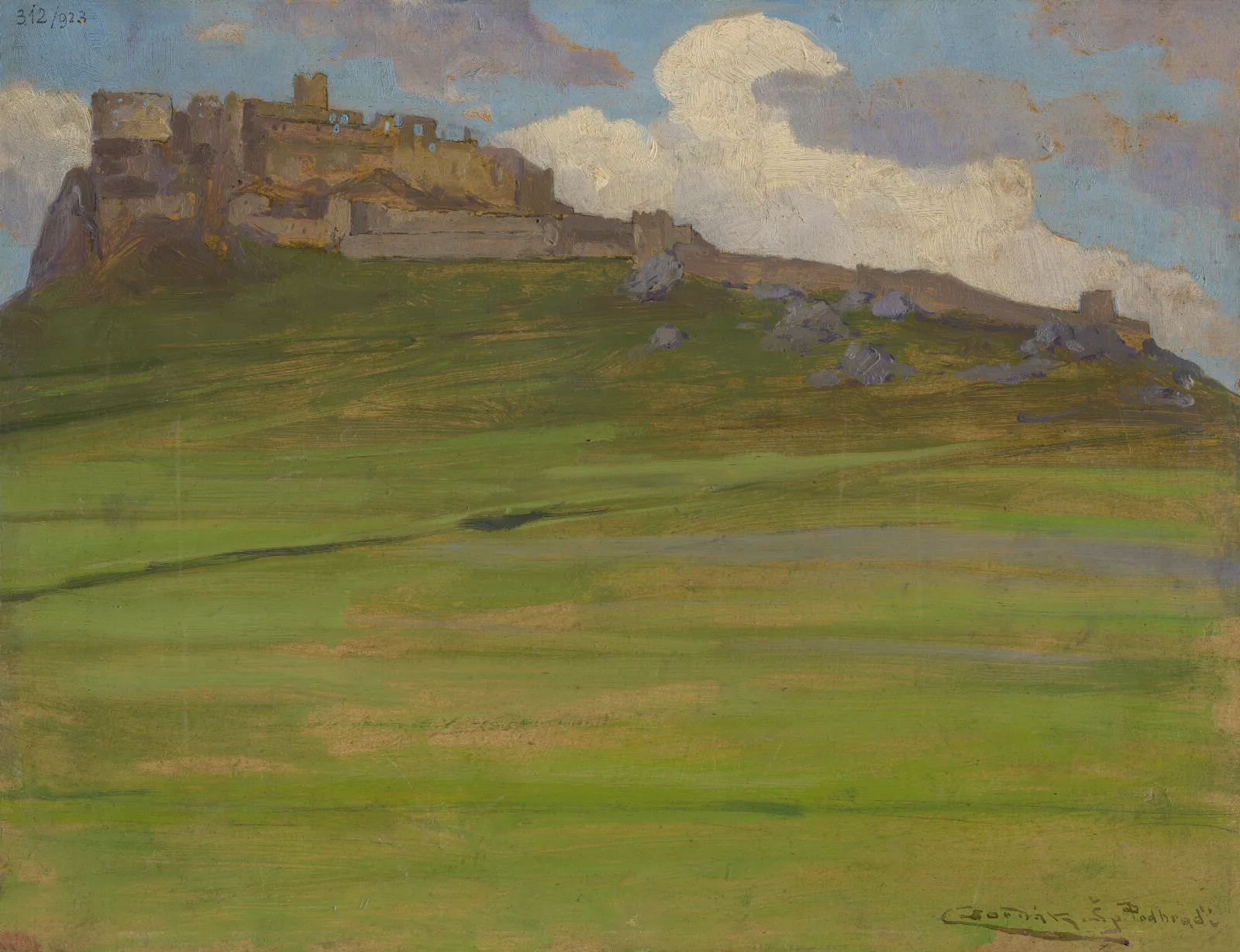 Spissky Hrad Wall Art by Ľudovít Čordák - Canvas Print