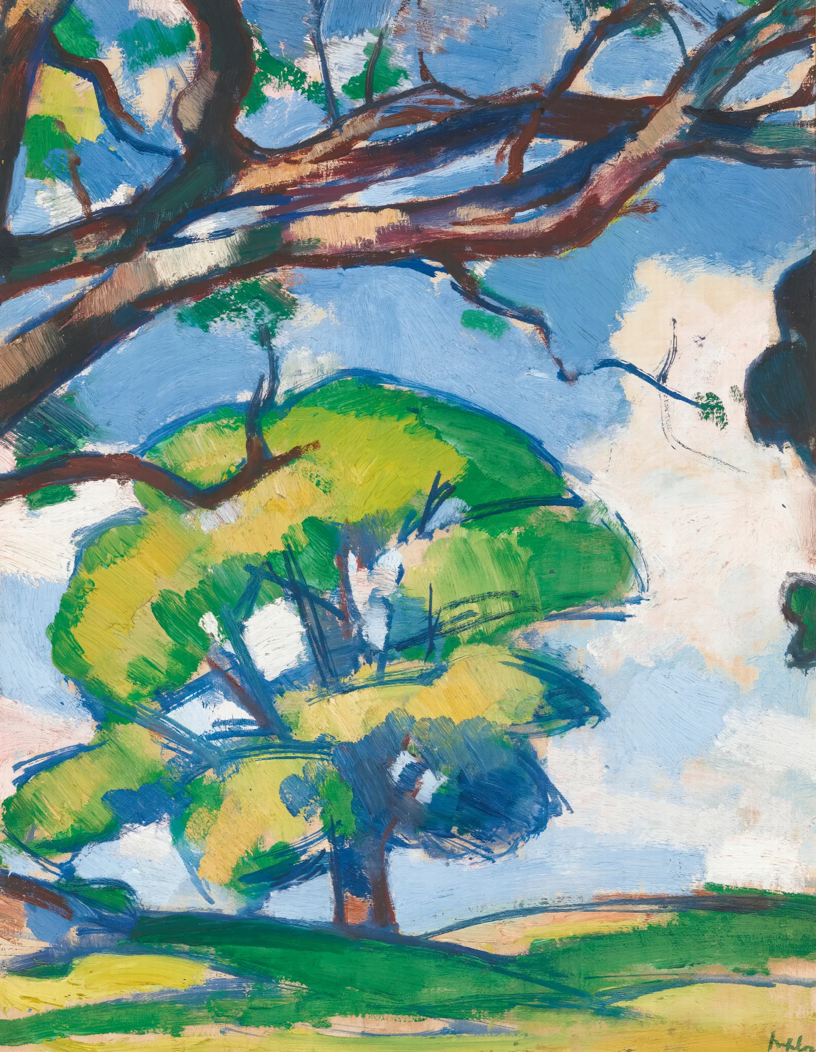 Trees Douglas Hall 2 Wall Art by Samuel John Peploe - Canvas Print