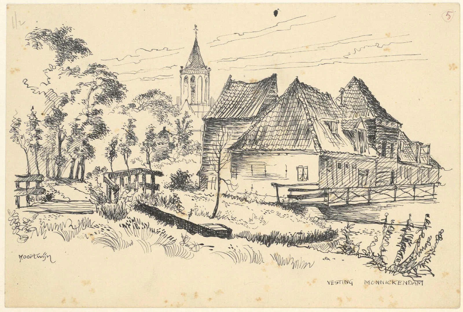 Vesting Te Monnickendam Wall Art by Maarten Oortwijn - Canvas Print