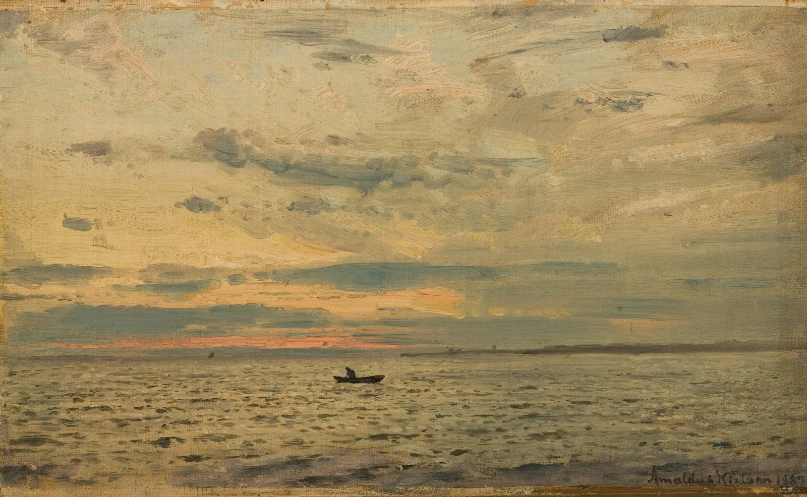 Etter Solnedgang Wall Art by Amaldus Nielsen - Canvas Print