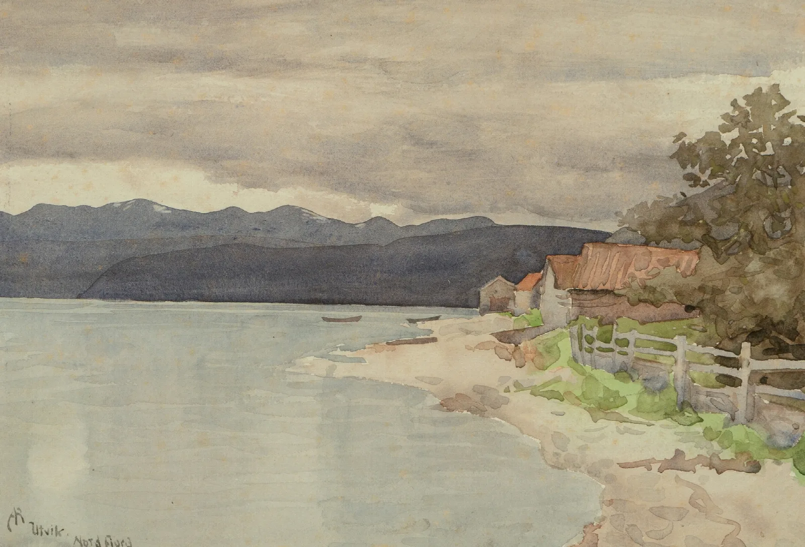Utvik Not A Fjord Norwegian Trip Wall Art by Arthur Rackham - Canvas Print