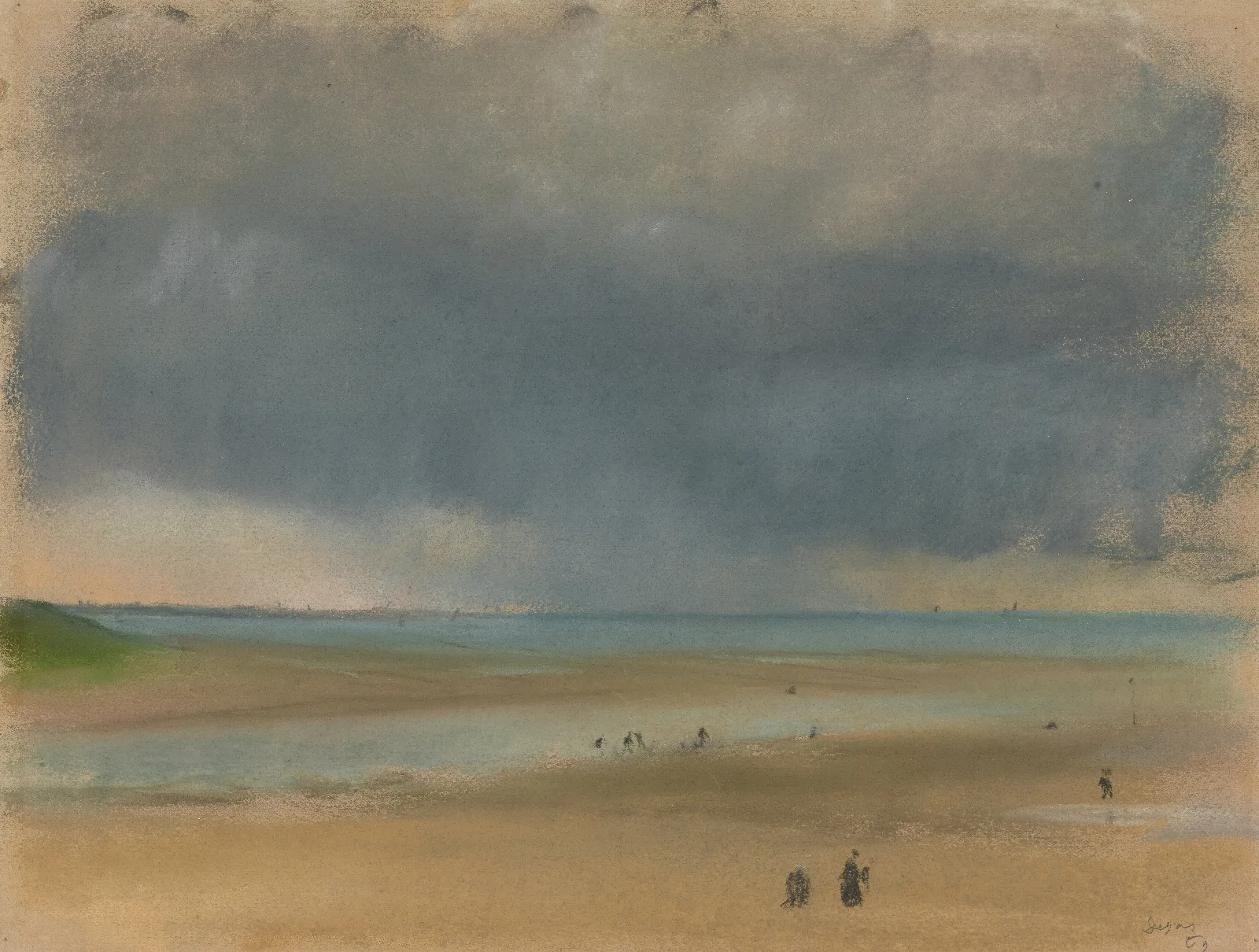 Beside The Sea Wall Art by Edgar Degas - Canvas Print