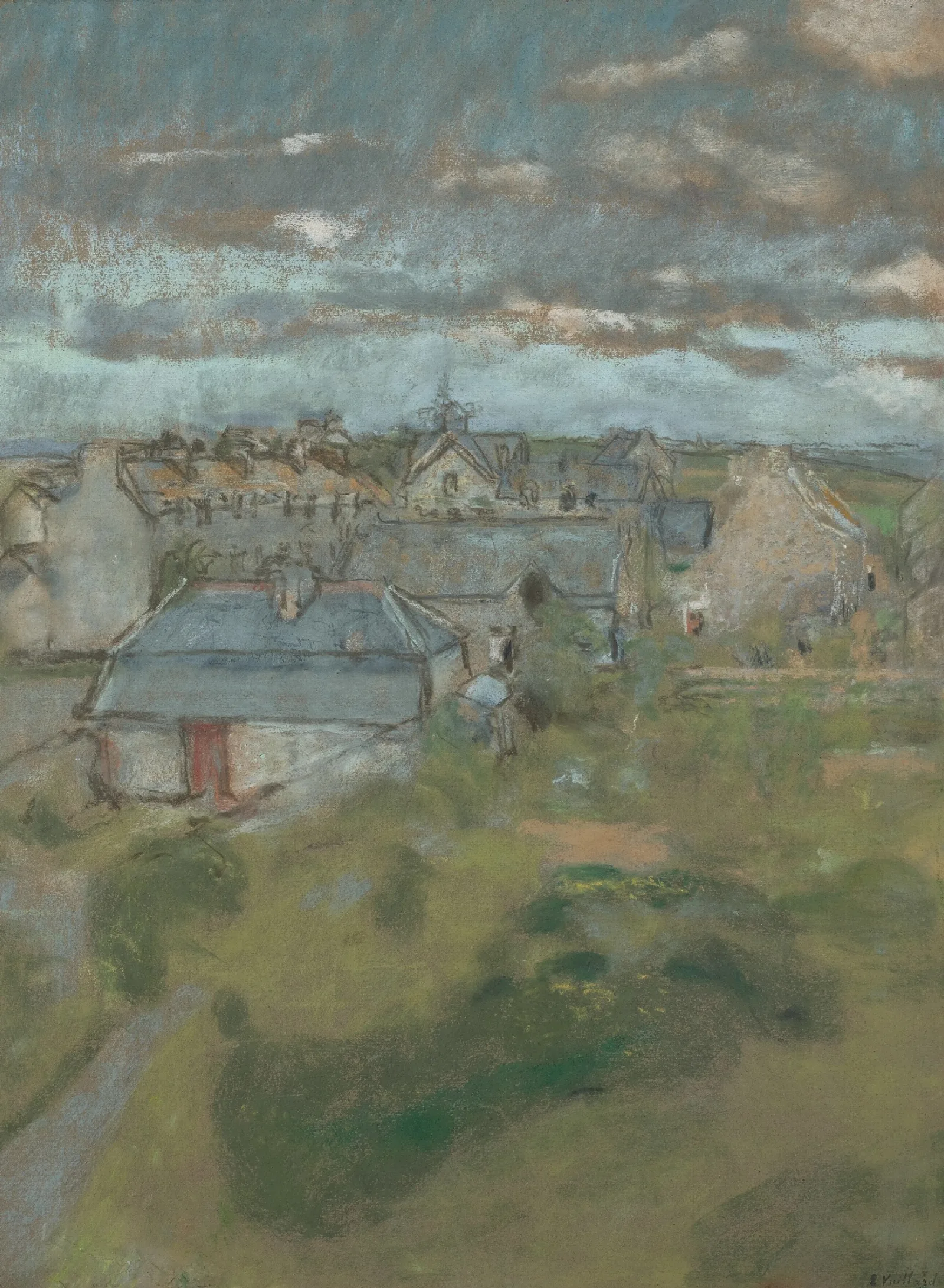 Les Toits Wall Art by Édouard Vuillard - Canvas Print