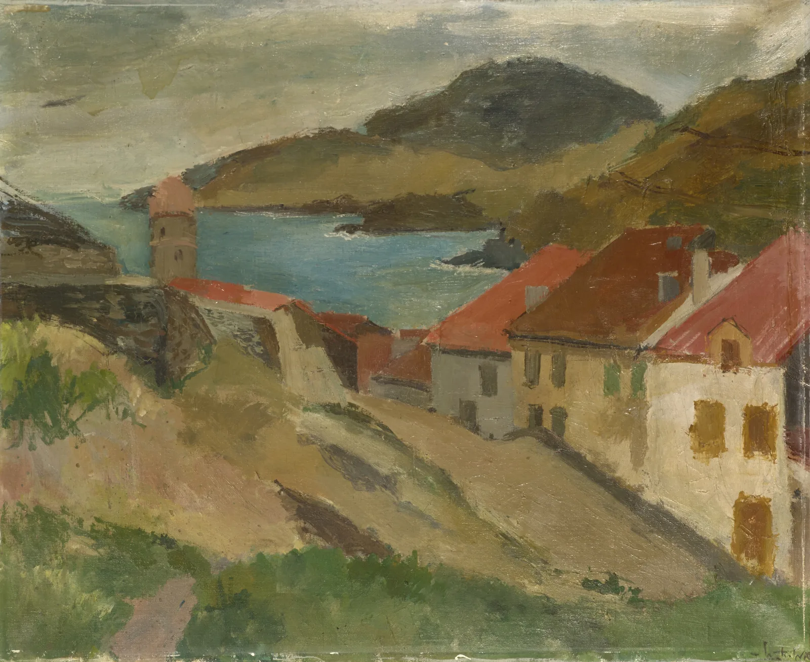 View From Fort Miradou In Collioure Wall Art by Walter Kurt Wiemken - Canvas Print