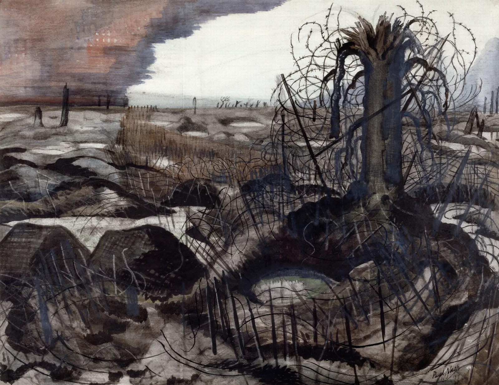 Wire Wall Art by Paul Nash - Canvas Print