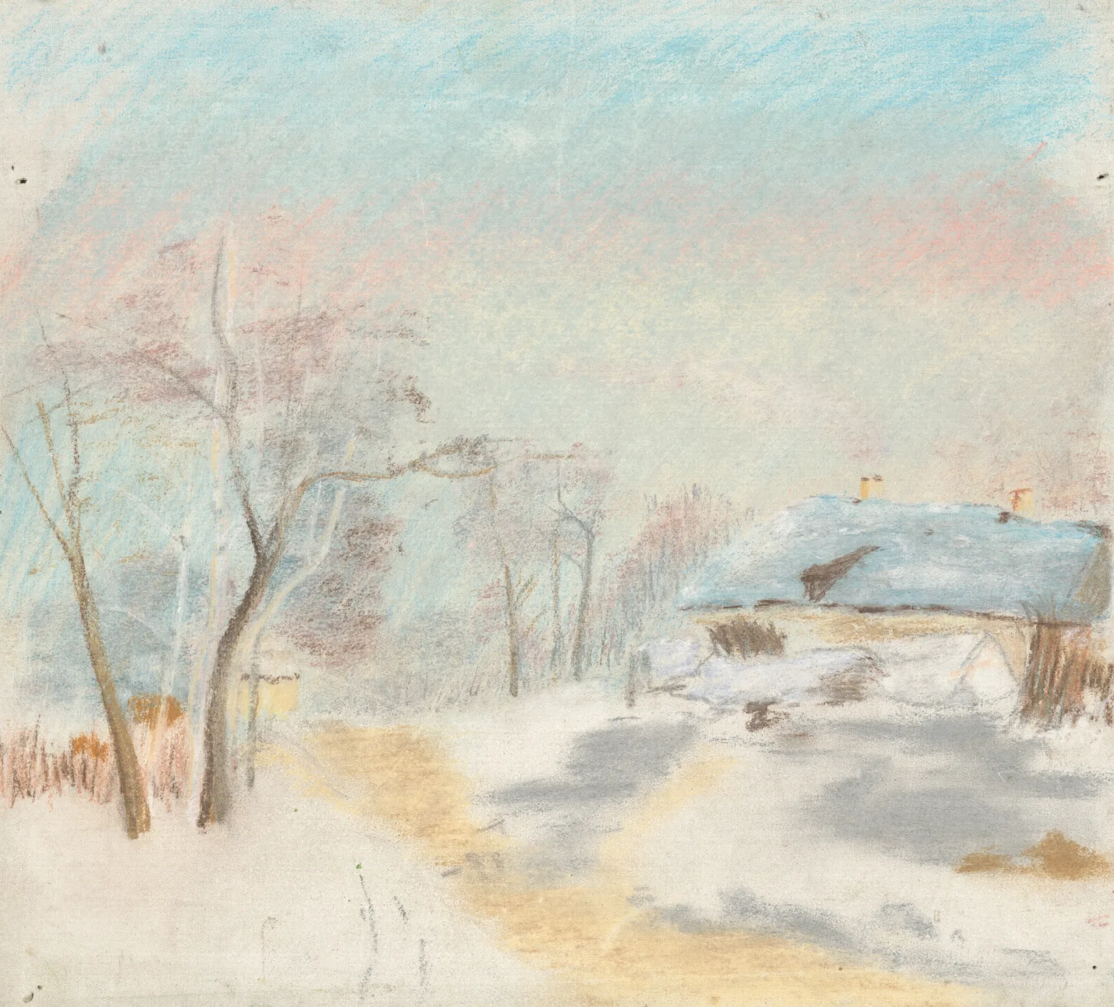Winter Landscape 20 Wall Art by Ladislav Mednyánszky - Canvas Print