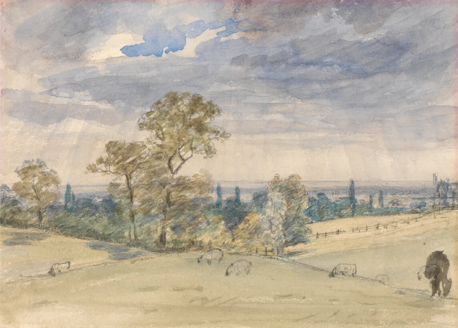 Suffolk Landscape Wall Art by John Constable - Canvas Print