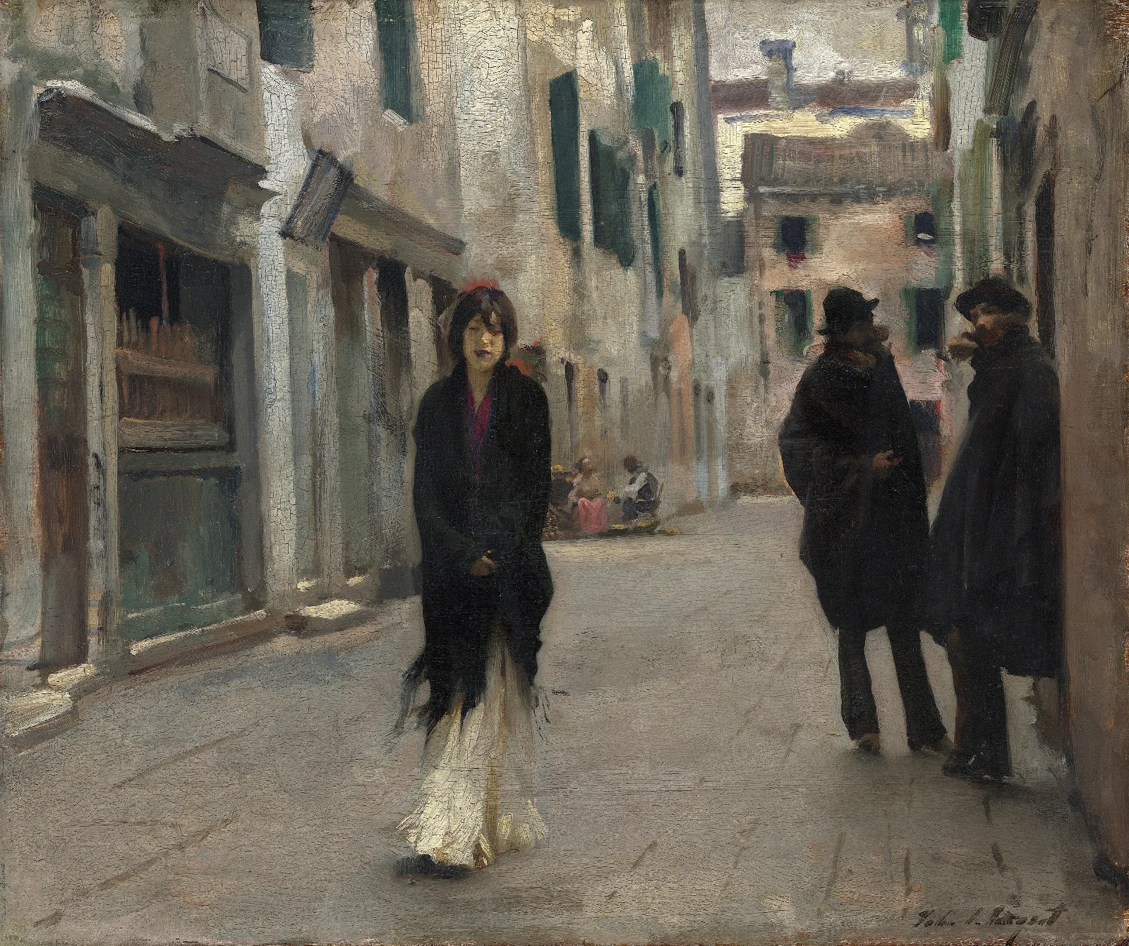 Street In Venice Wall Art by John Singer Sargent - Canvas Print