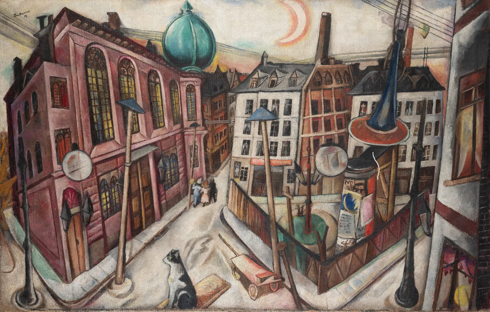 The Synagogue In Frankfurt Am Main Wall Art by Max Beckmann - Canvas Print