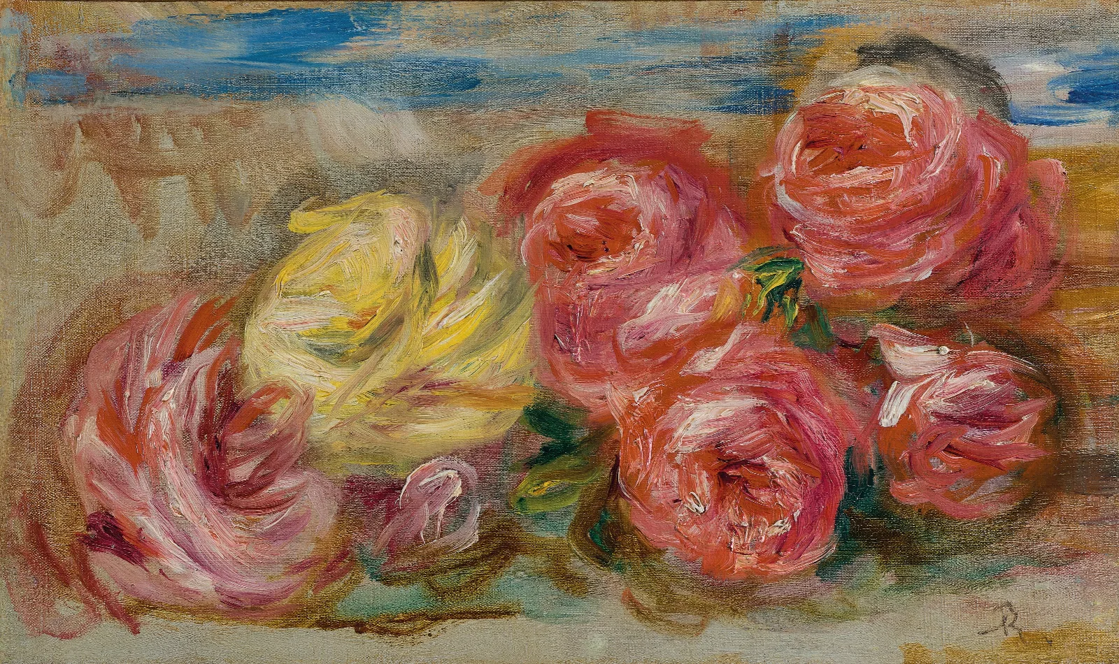 Roses 19 Wall Art by Pierre-Auguste Renoir - Canvas Print