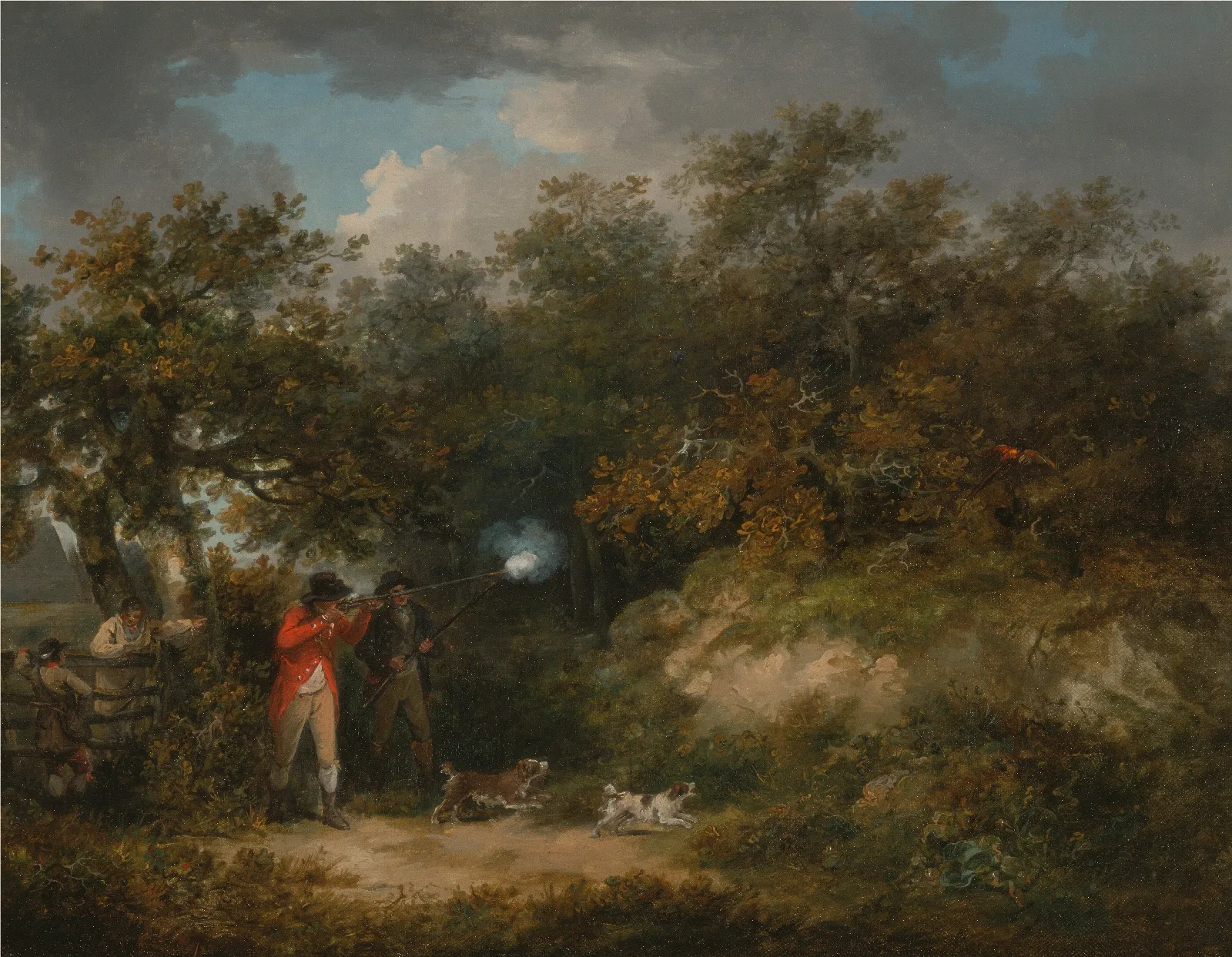 Pheasant Shooting 2 Wall Art by George Morland - Canvas Print