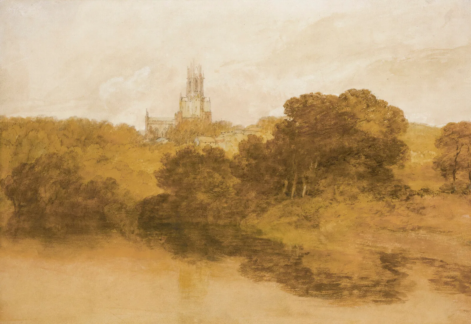 Fonthill Abbey Wiltshire Wall Art by Joseph Mallord William Turner - Canvas Print