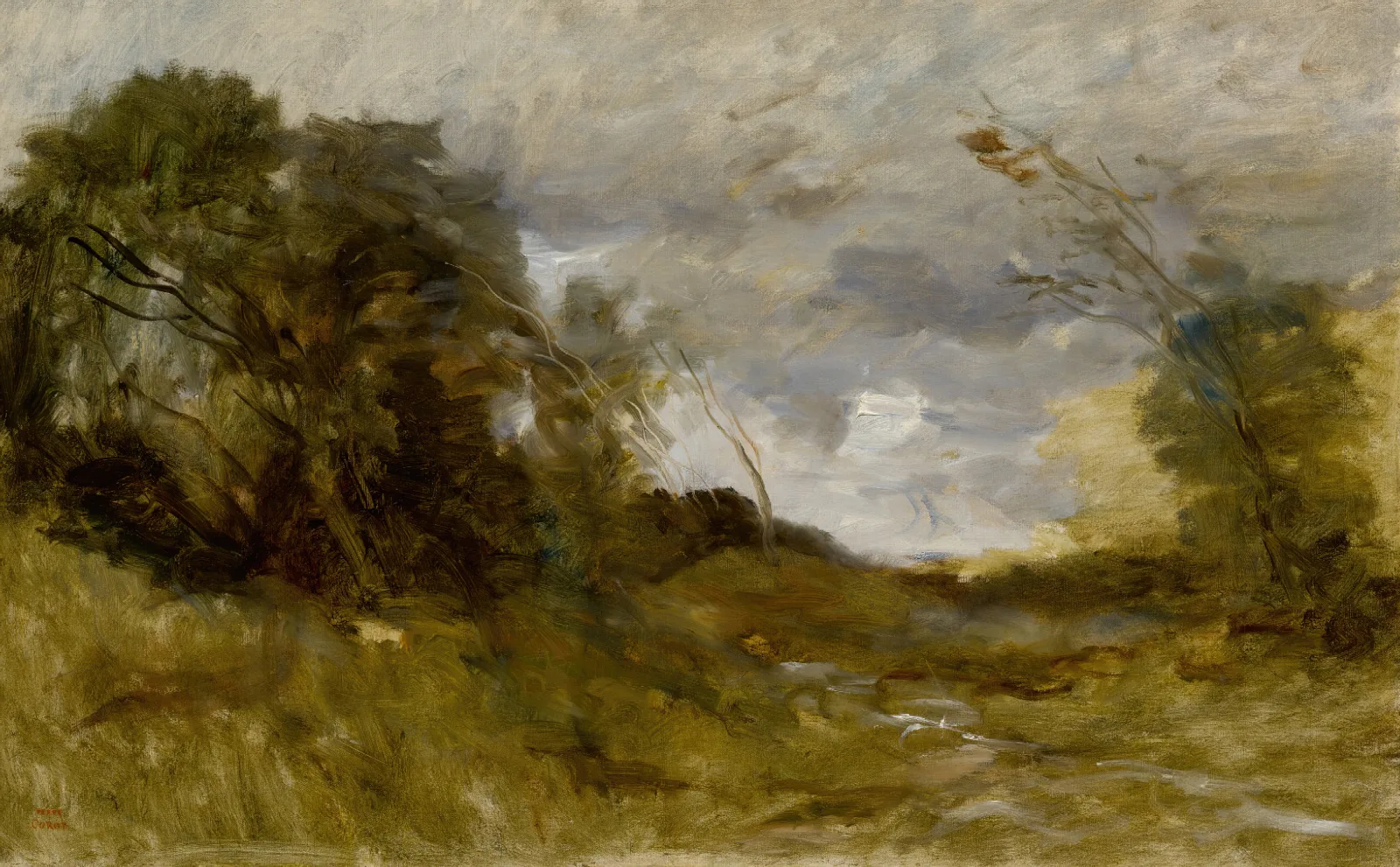 Vallee Solitaire 2 Wall Art by Jean-Baptiste-Camille Corot - Canvas Print