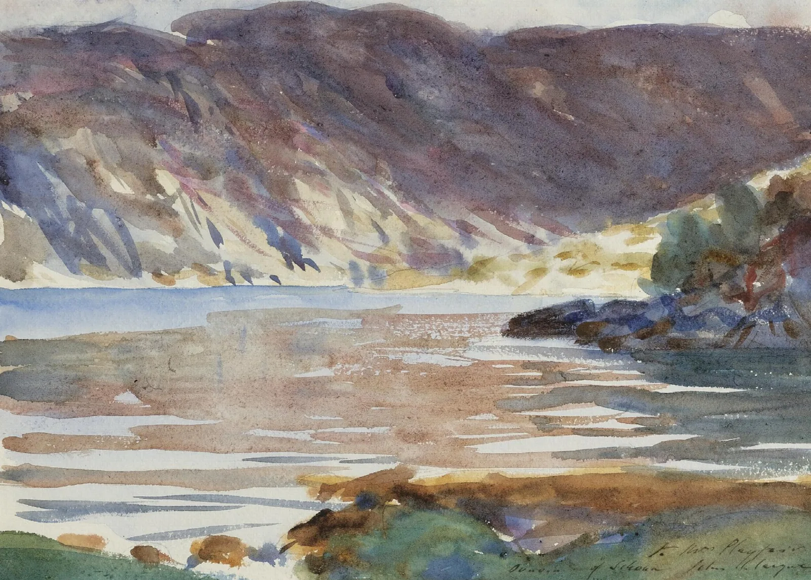 Loch Moidart Wall Art by John Singer Sargent - Canvas Print