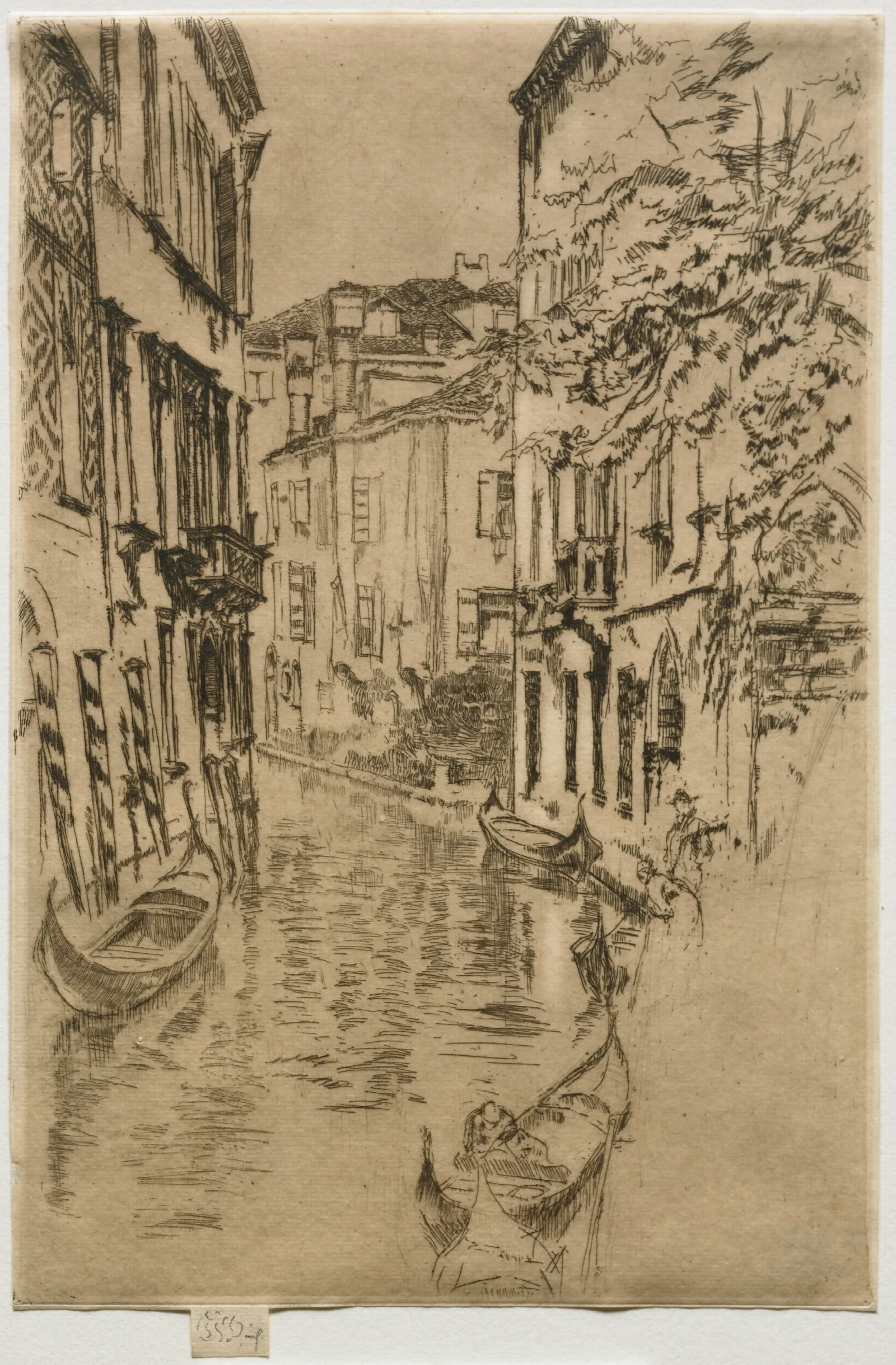Quiet Canal 2 Wall Art by James Abbott McNeill Whistler - Canvas Print